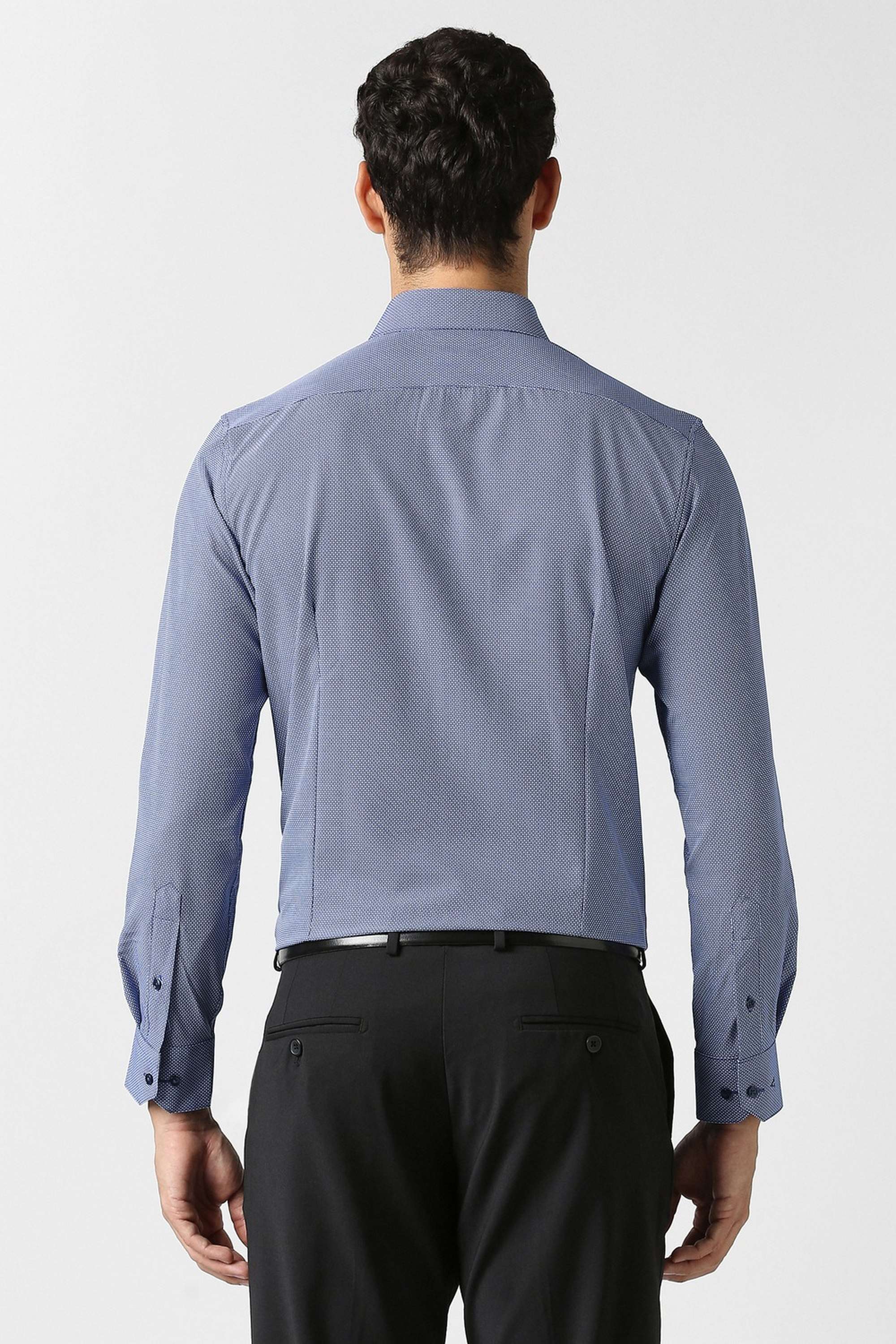 Printed-Collared-Blended-Fabric-Men-Formal-Wear-Shirt