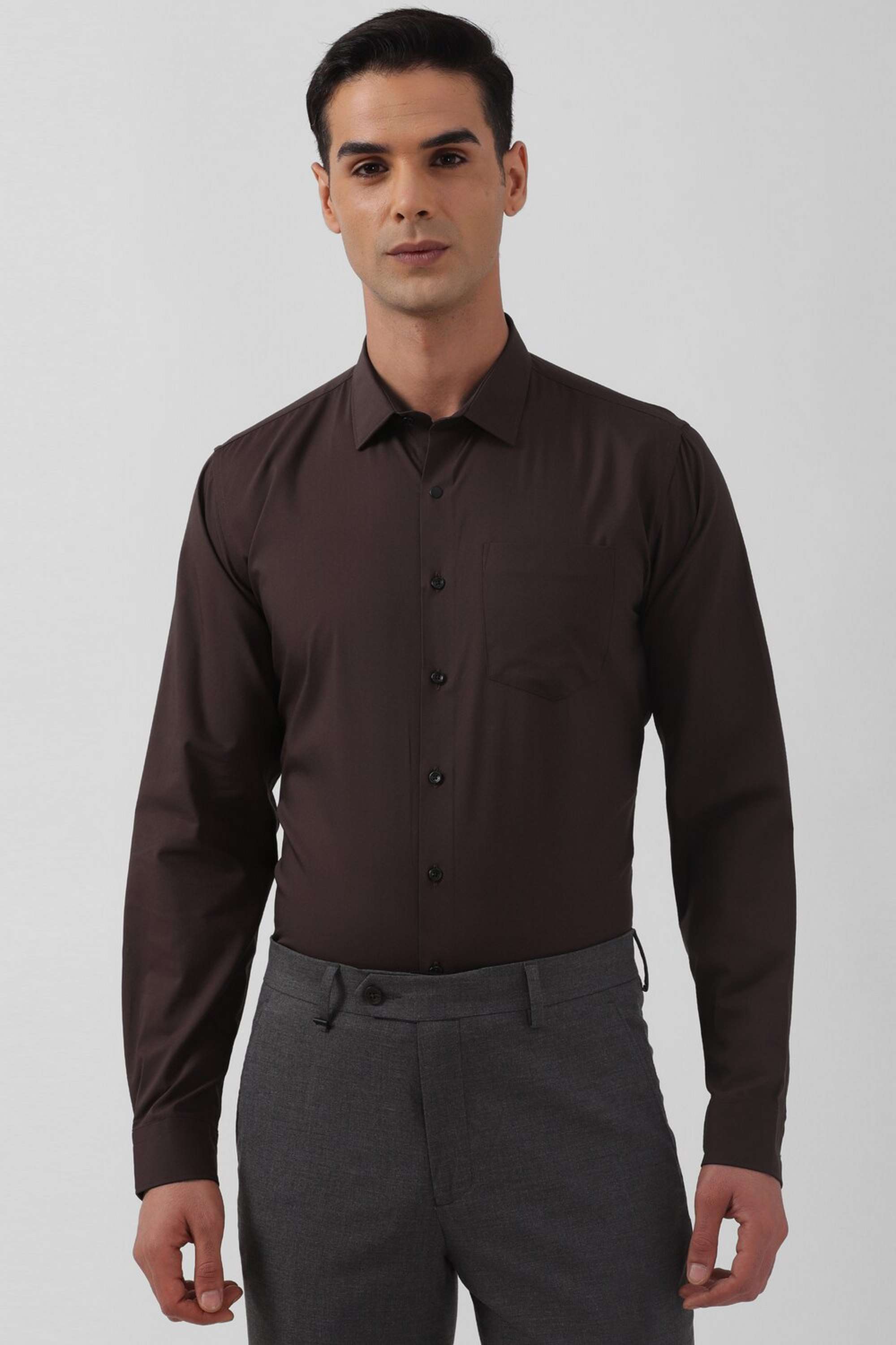 Solid-Polyester-Slim-Fit-Men-s-Formal-Shirt