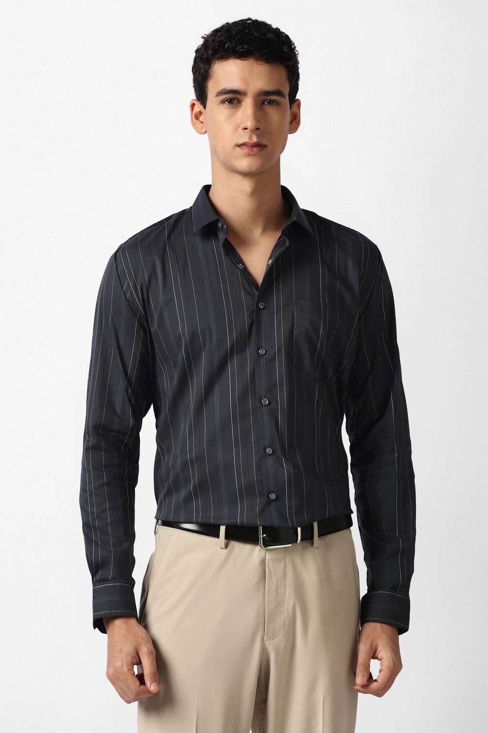 Stripes-Cotton-Blend-Slim-Fit-Men-s-Formal-Shirt