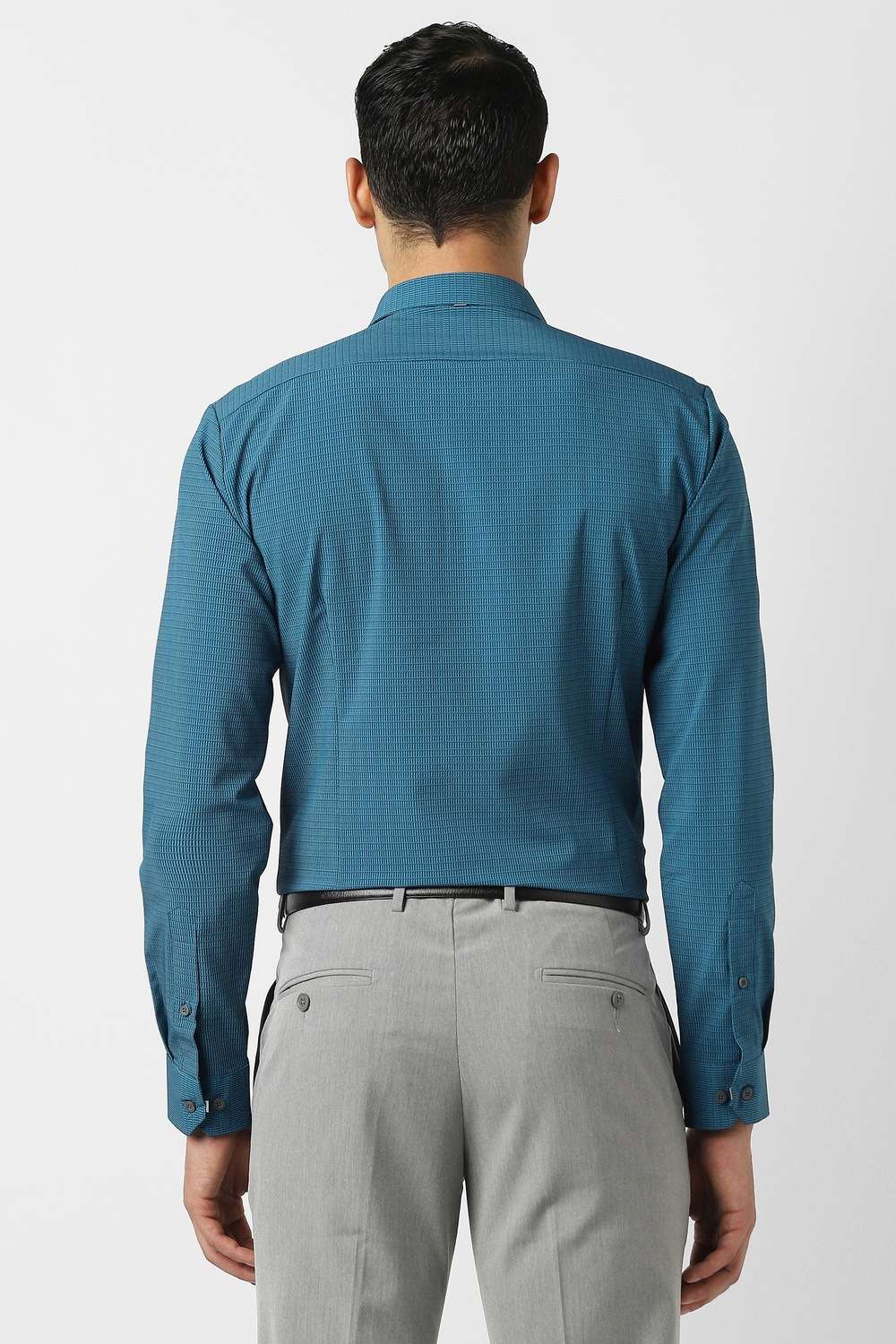 Textured-Polyester-Slim-Fit-Men-s-Formal-Shirt