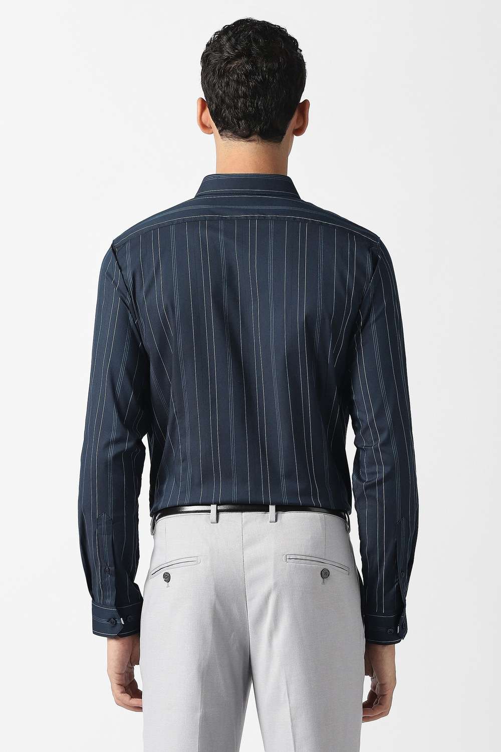 Stripes-Cotton-Blend-Slim-Fit-Men-s-Formal-Shirt
