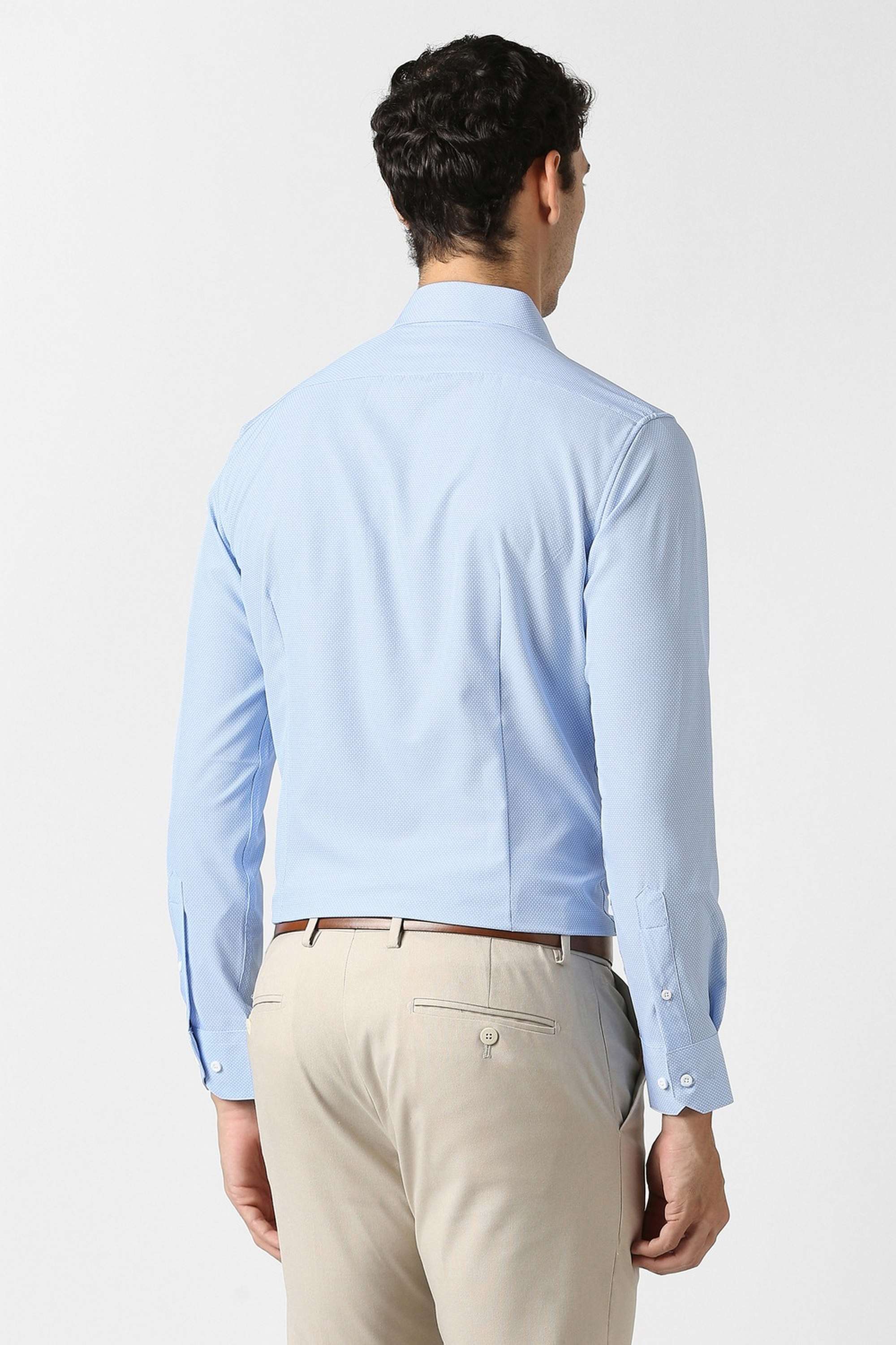 Printed-Collared-Blended-Fabric-Men-Formal-Wear-Shirt