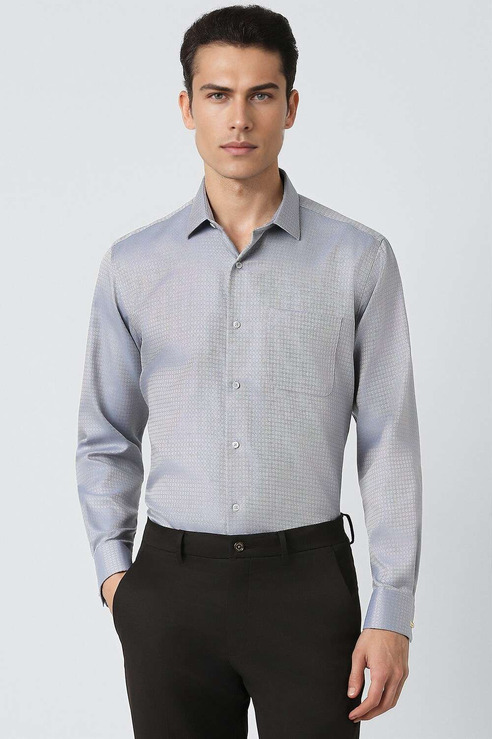 Textured-Cotton-Regular-Fit-Men-s-Formal-Wear-Shirt