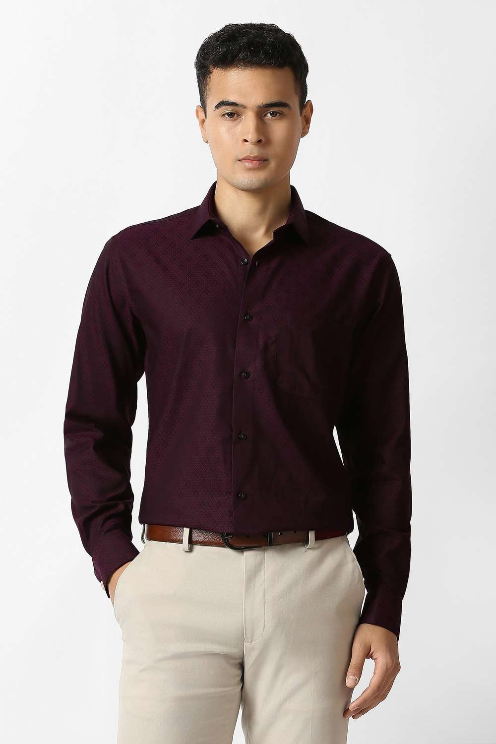 Solid-100--Cotton-Regular-Fit-Men-s-Formal-Shirt