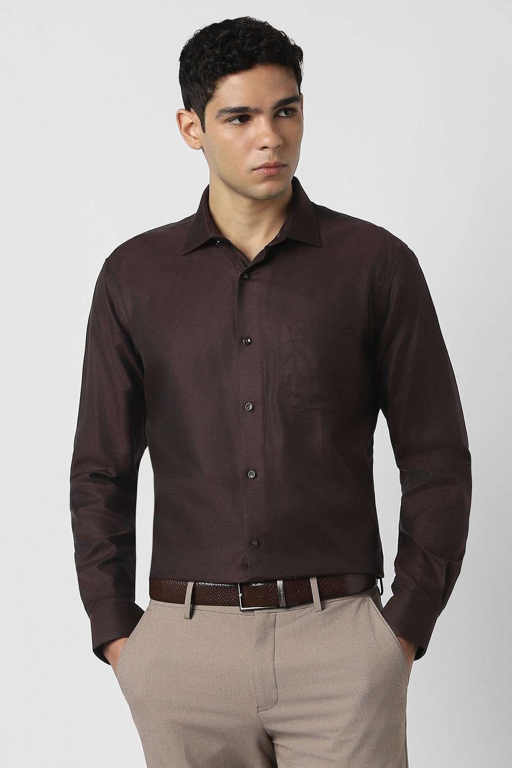 Textured-Cotton-Regular-Fit-Men-s-Formal-Wear-Shirt