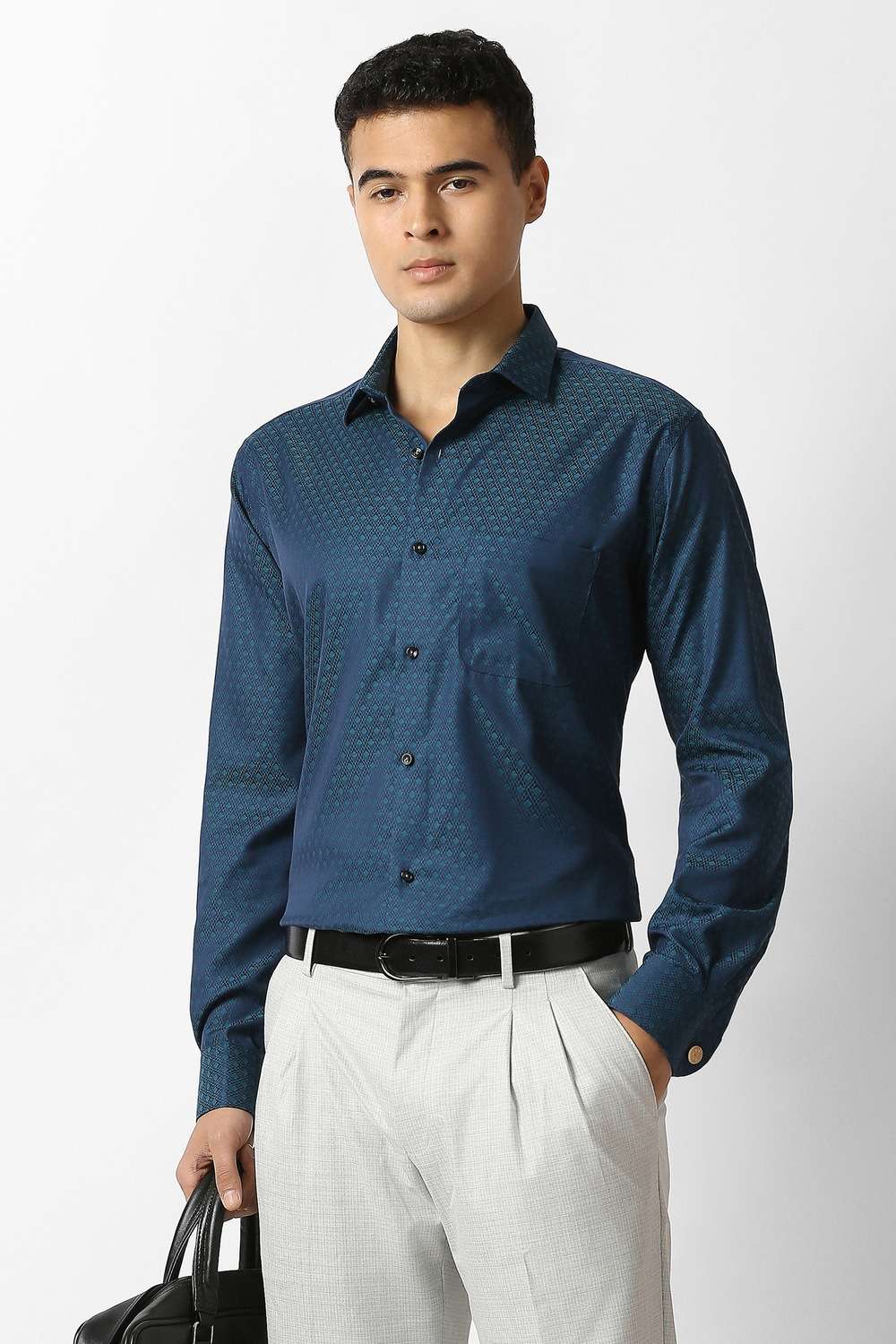 Textured-100--Cotton-Regular-Fit-Men-s-Formal-Shirt