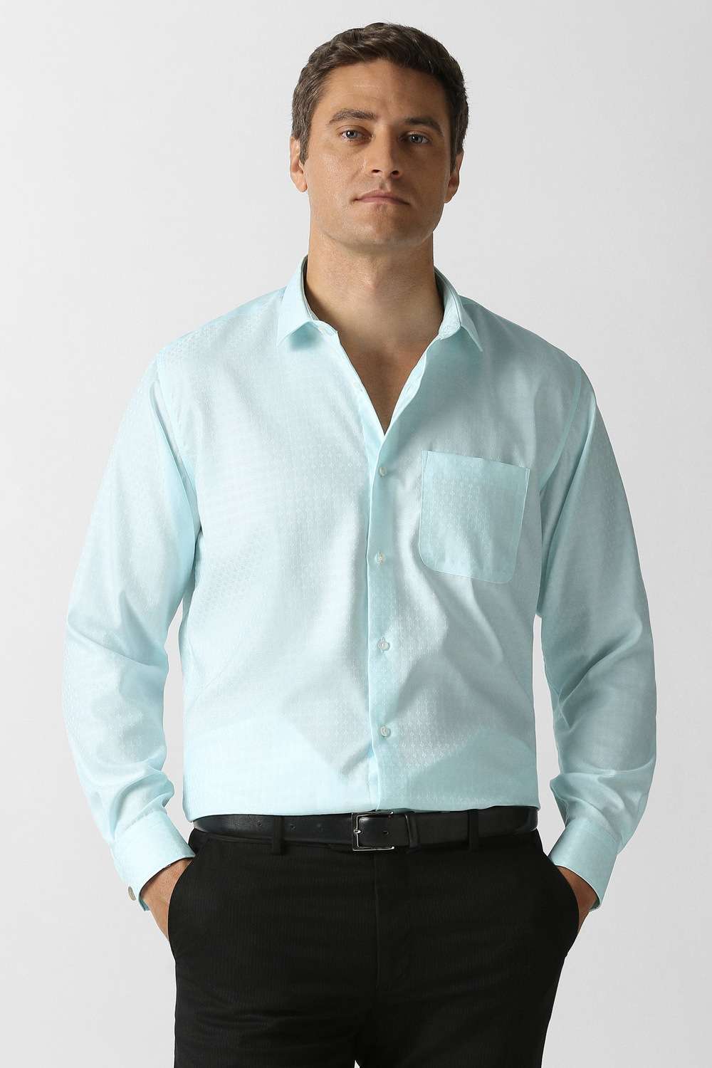 Textured-Cotton-Regular-Fit-Men-s-Formal-Wear-Shirt