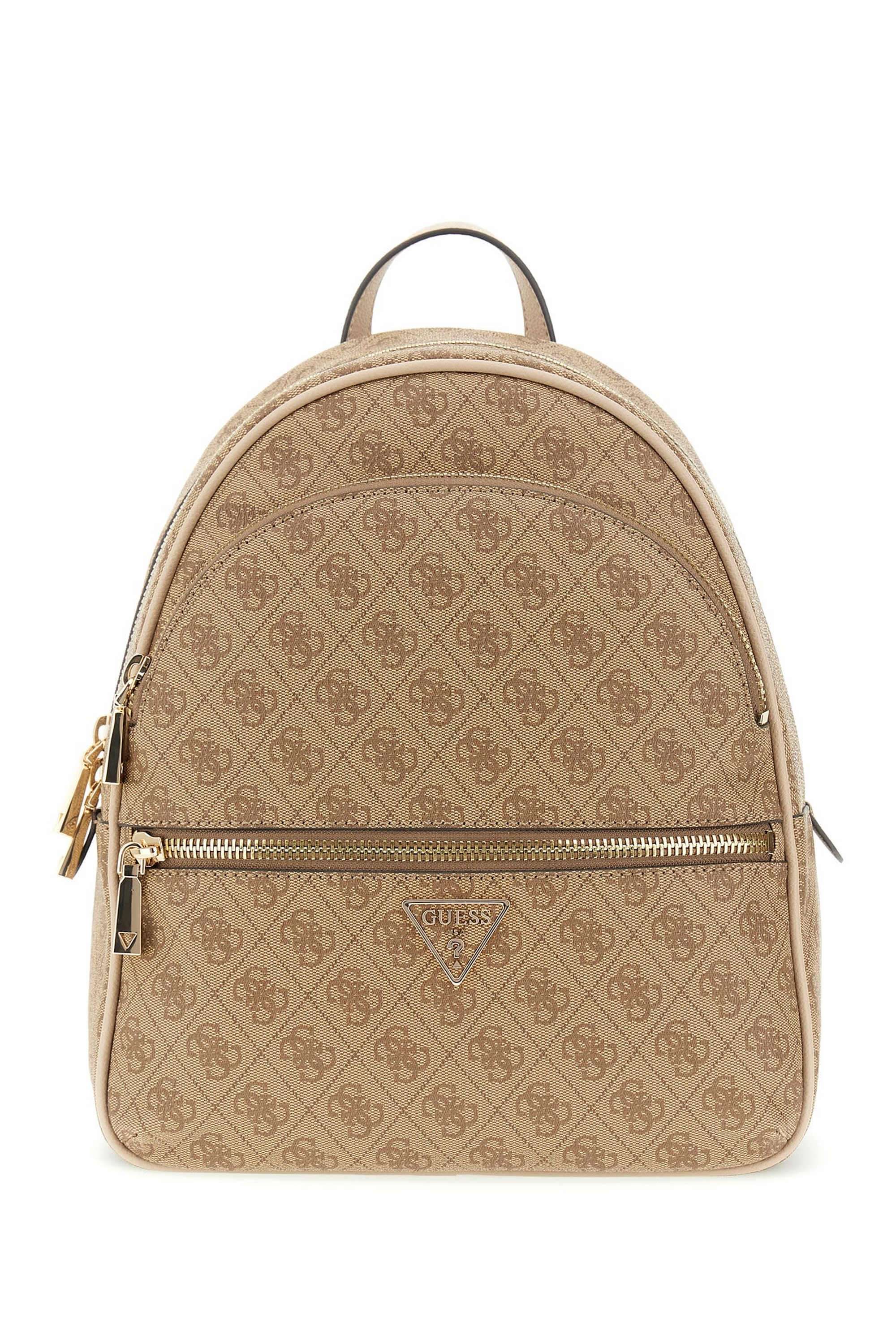 Zipper-PU-Printed-Women-Backpack