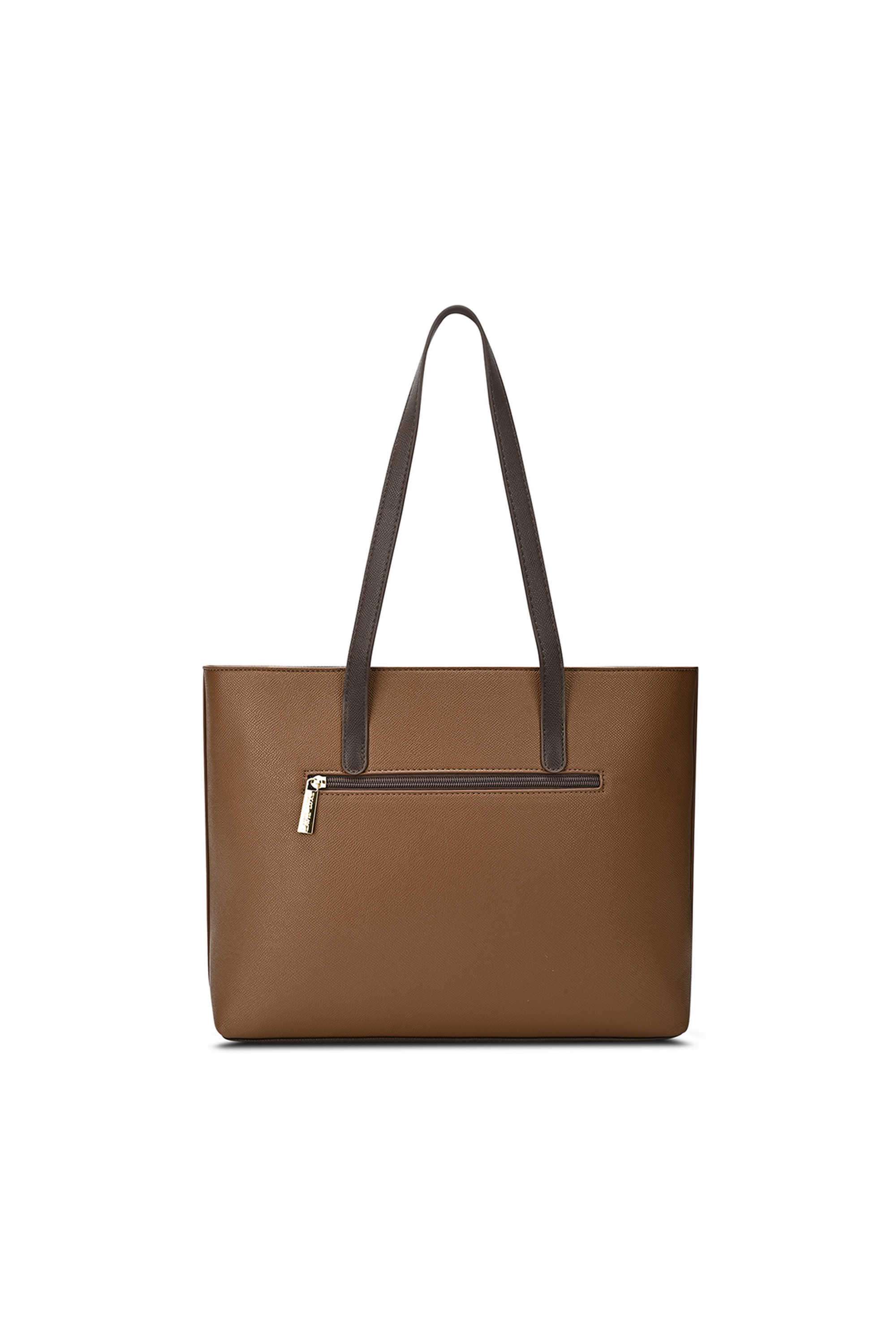 Zipper-Synthetic-Women-Casual-Wear-Tote-Bag