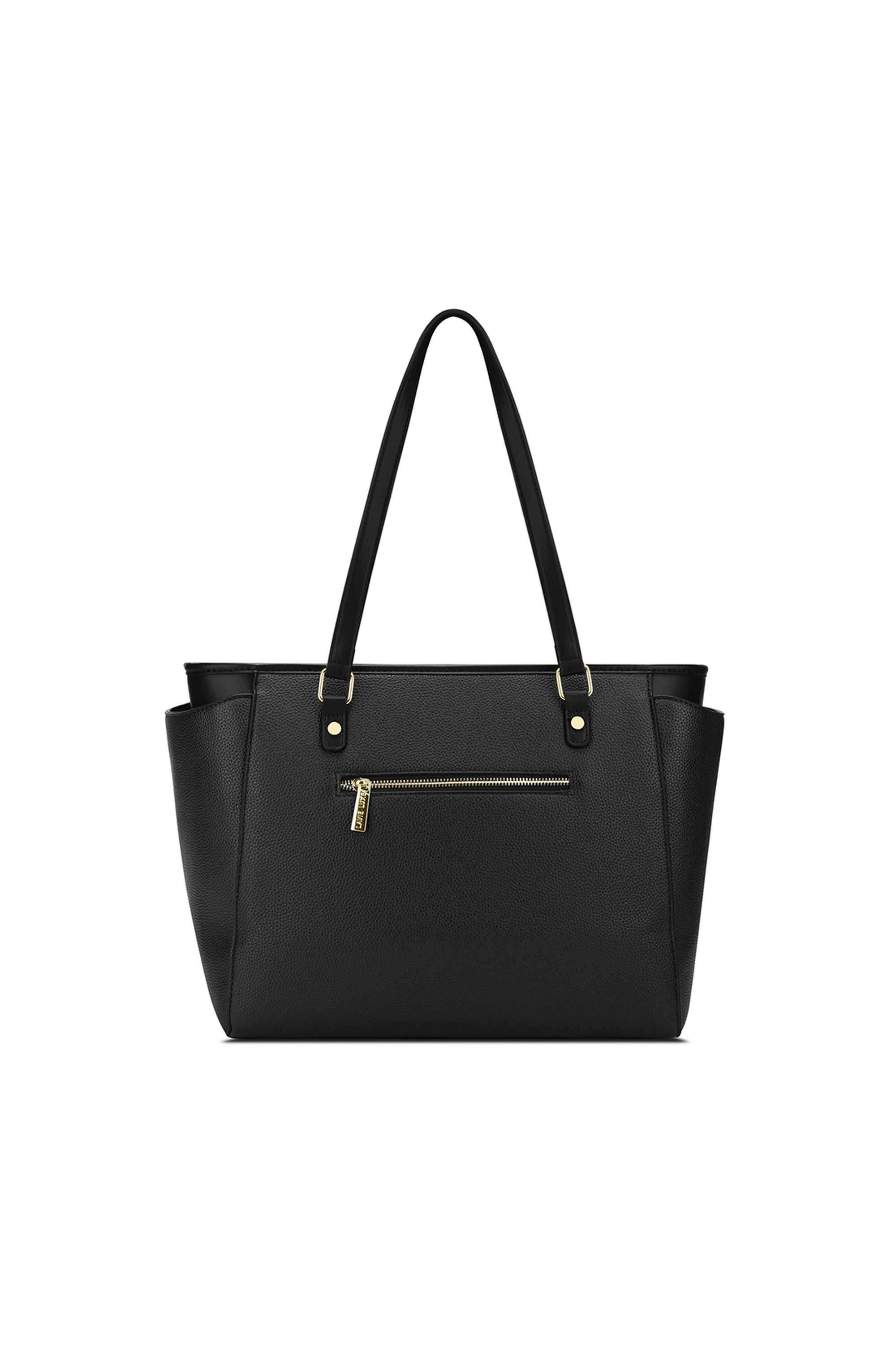 Zipper-Synthetic-Women-Casual-Wear-Tote-Bag