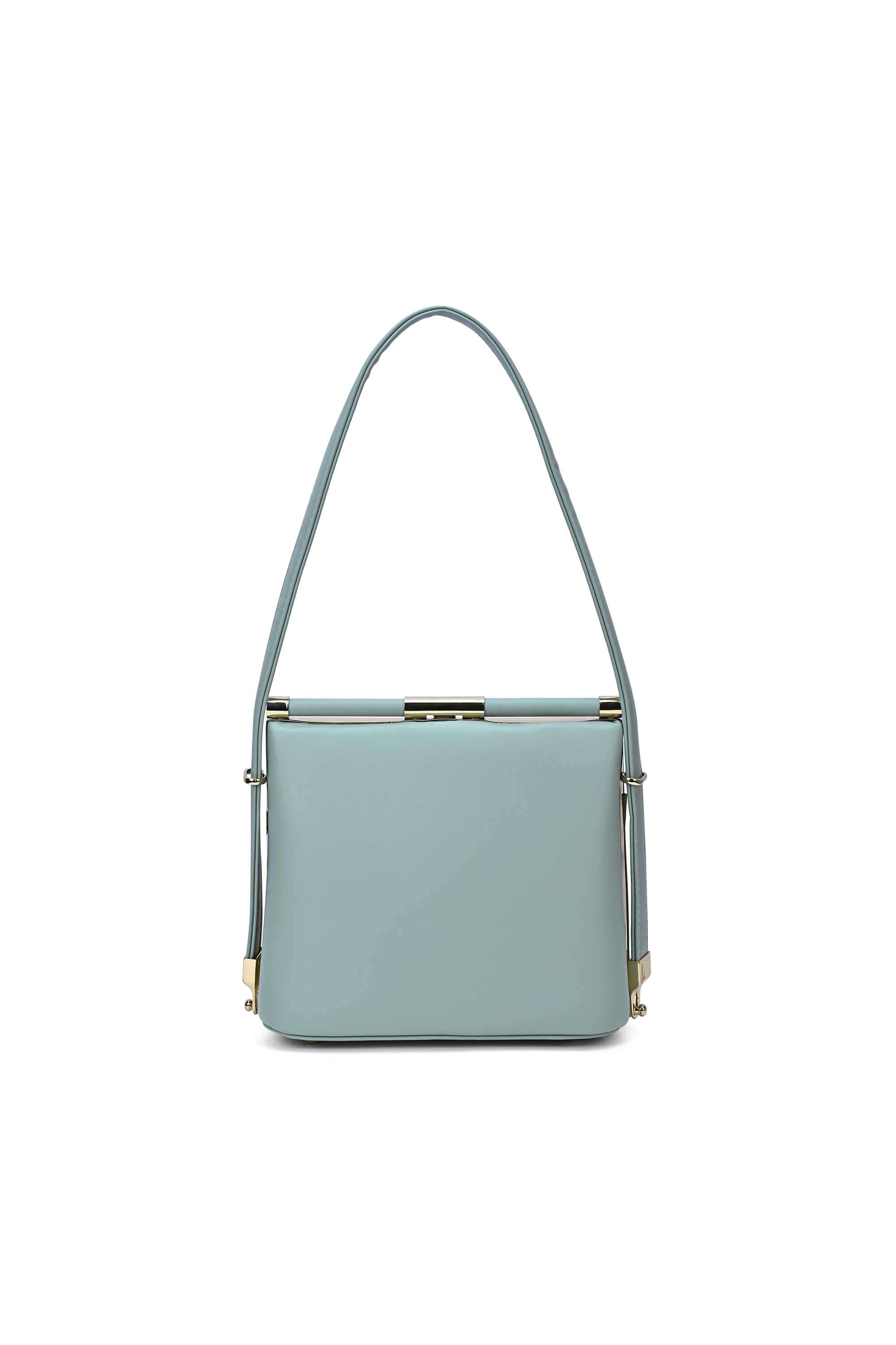 Buy Lavie Mint Twisted Clasp Synthetic Women Party Wear Satchel