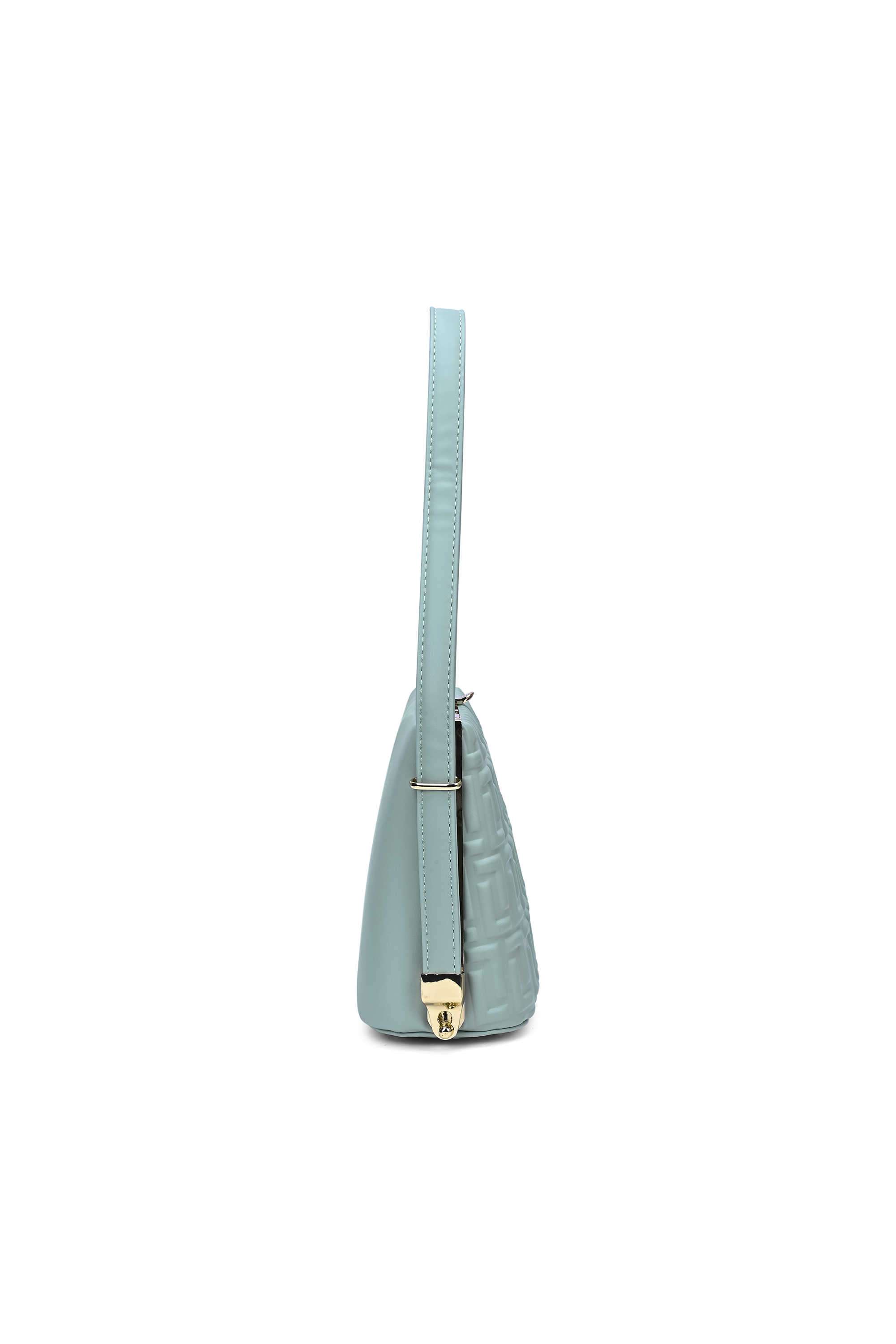 Buy Lavie Mint Twisted Clasp Synthetic Women Party Wear Satchel