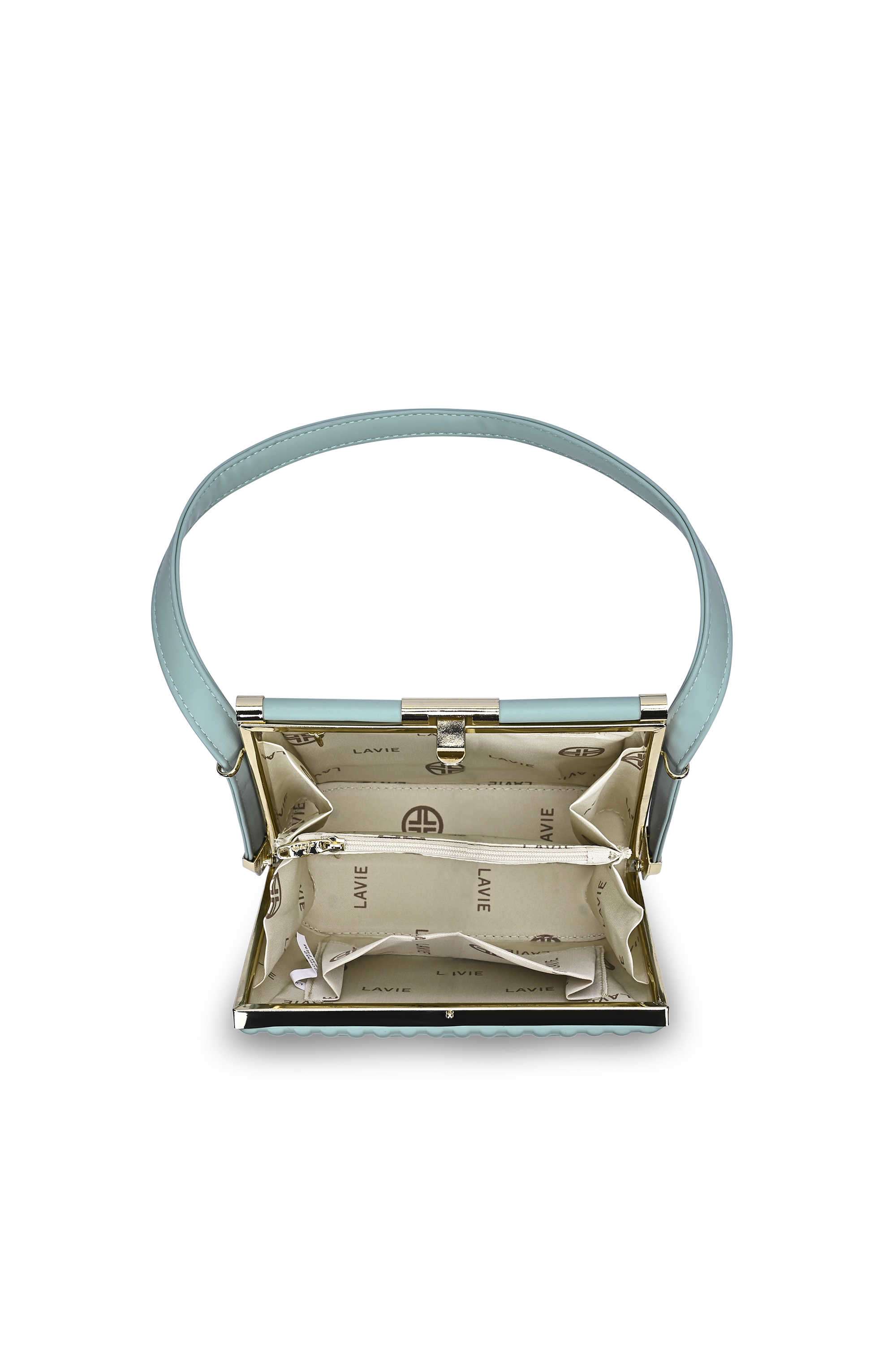 Buy Lavie Mint Twisted Clasp Synthetic Women Party Wear Satchel