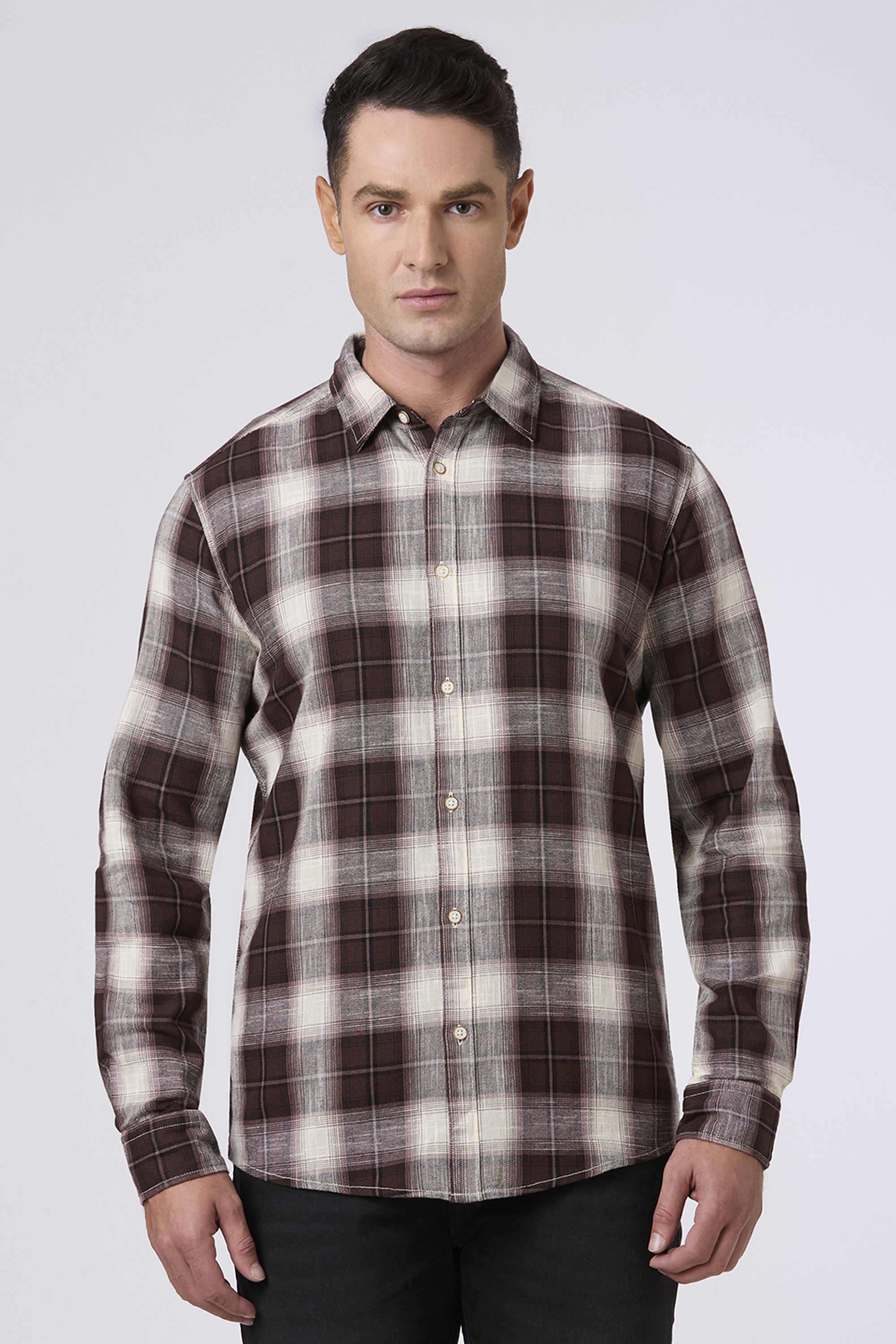 Checks-Cotton-Regular-Fit-Men-Casual-Shirt
