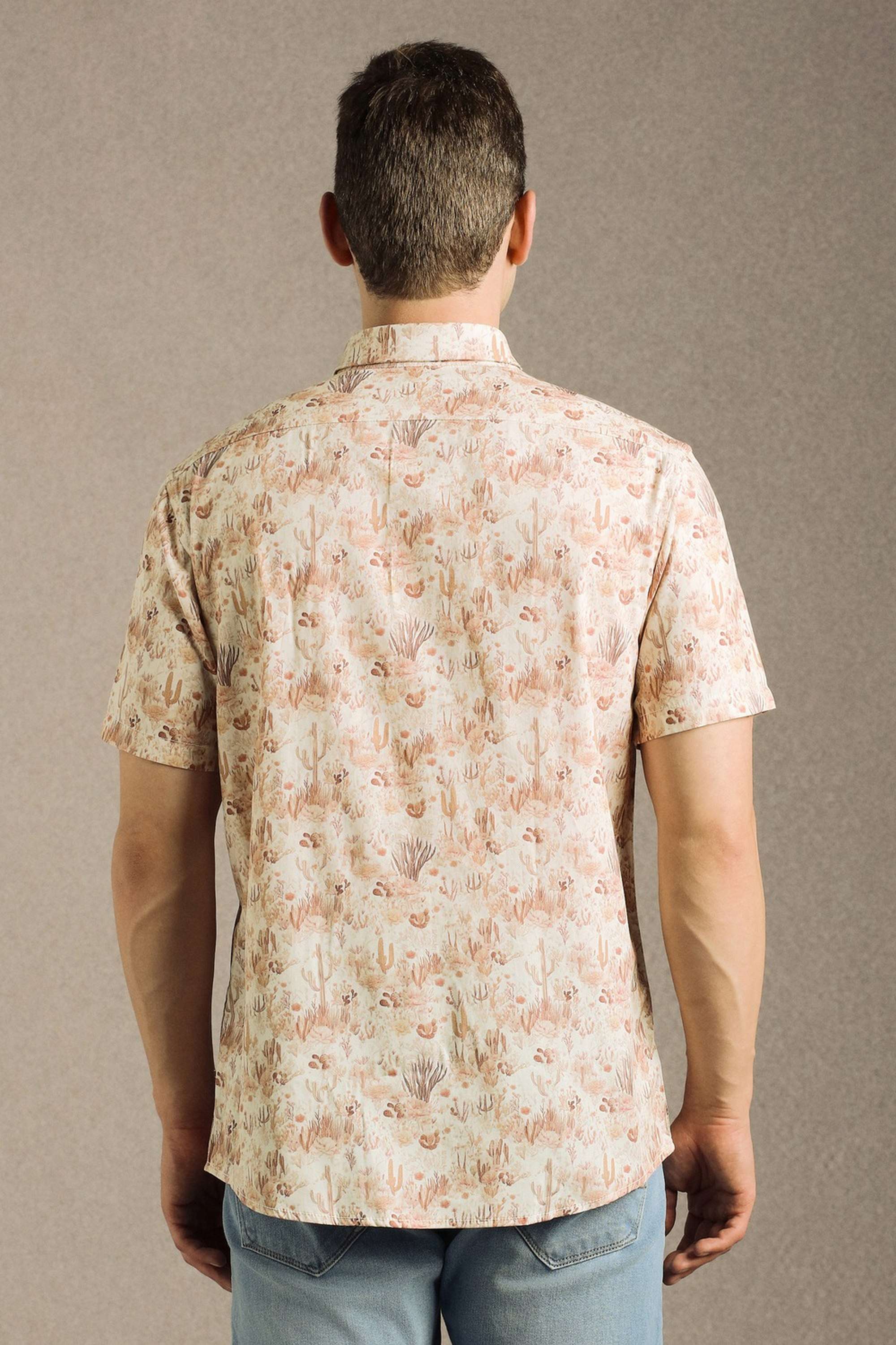 Printed-Cotton-Blend-Slim-Fit-Men-s-Casual-Shirt