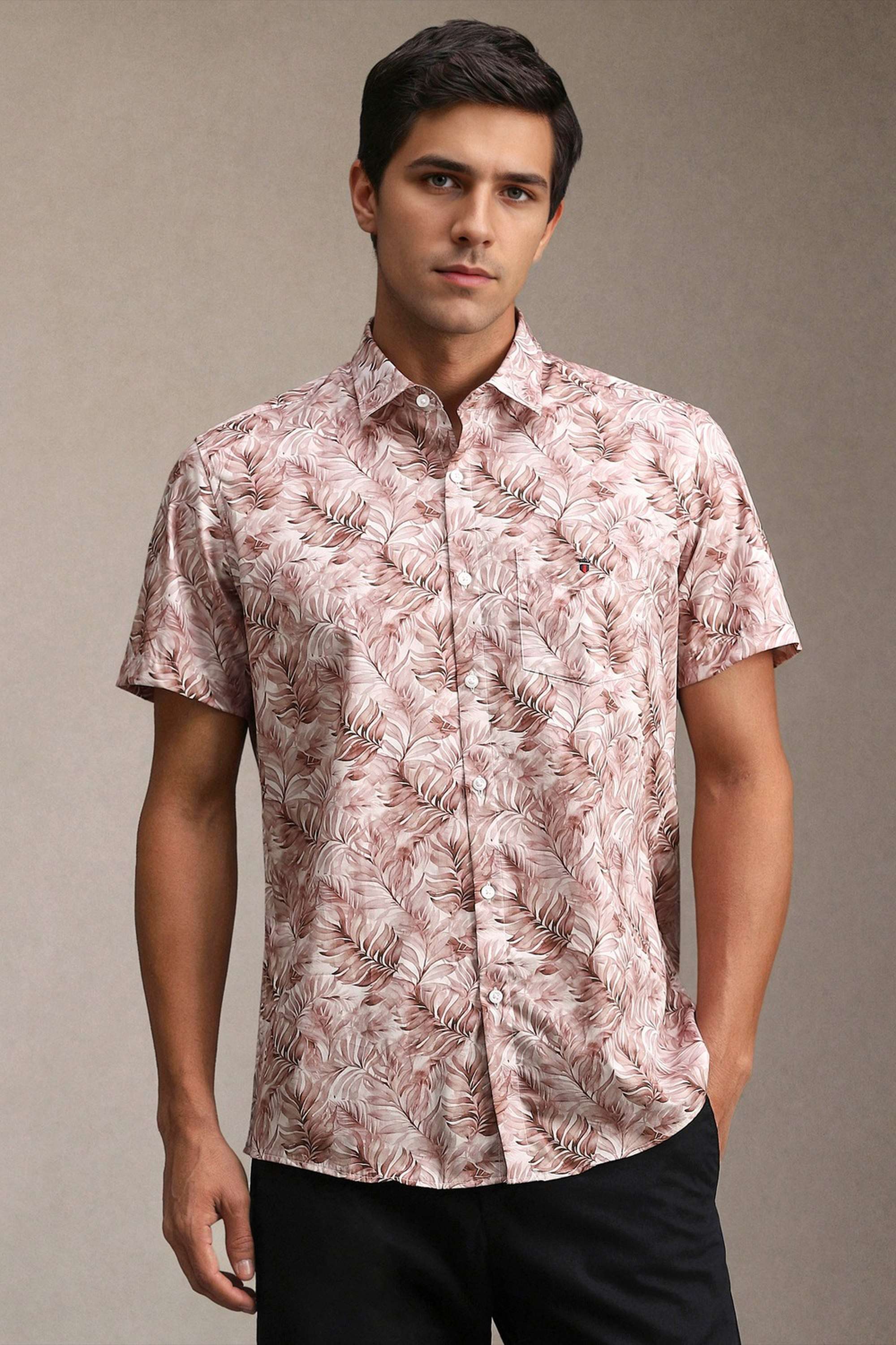 Printed-Cotton-Slim-Fit-Men-s-Casual-Shirt