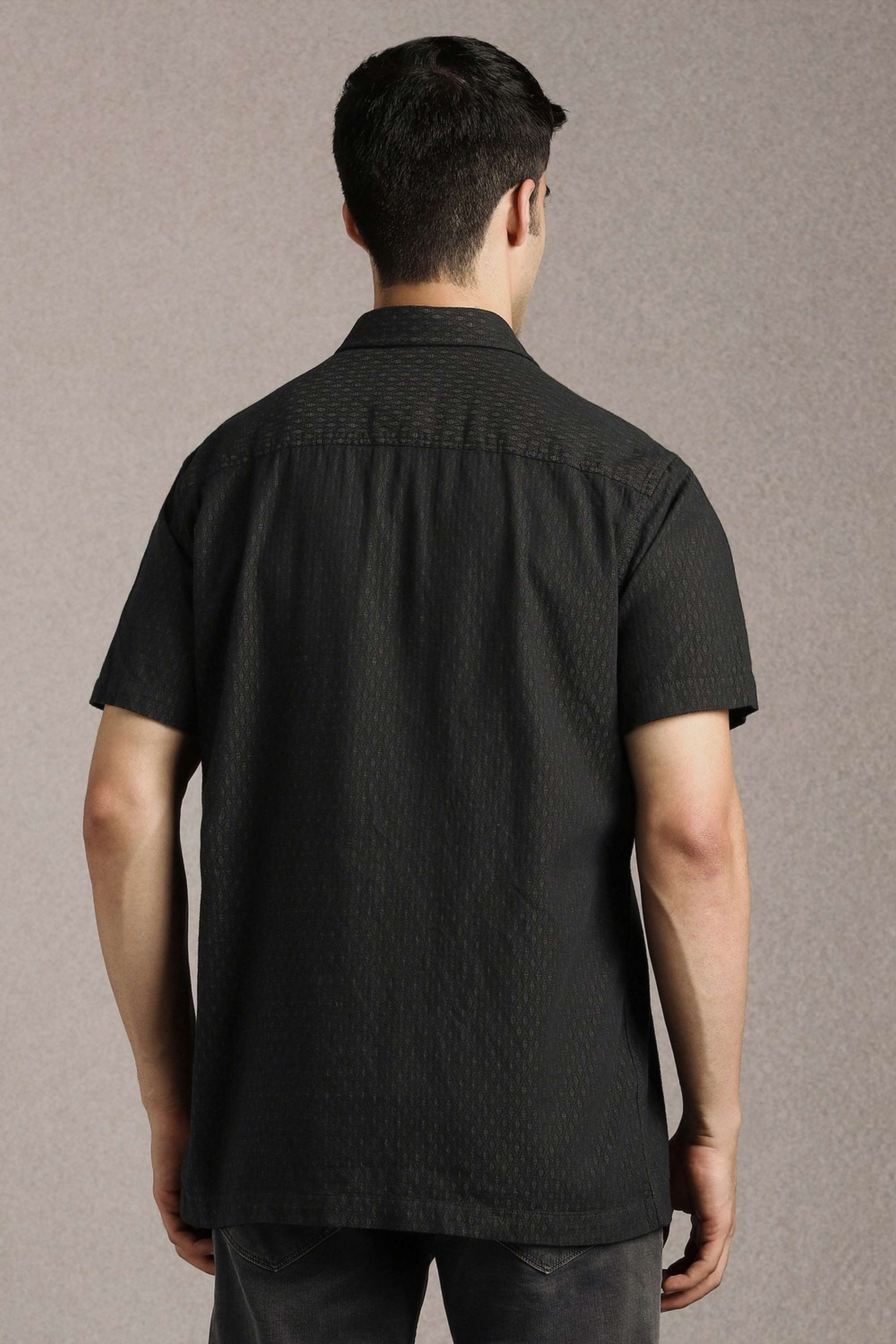 Textured-Cotton-Slim-Fit-Men-s-Casual-Shirt