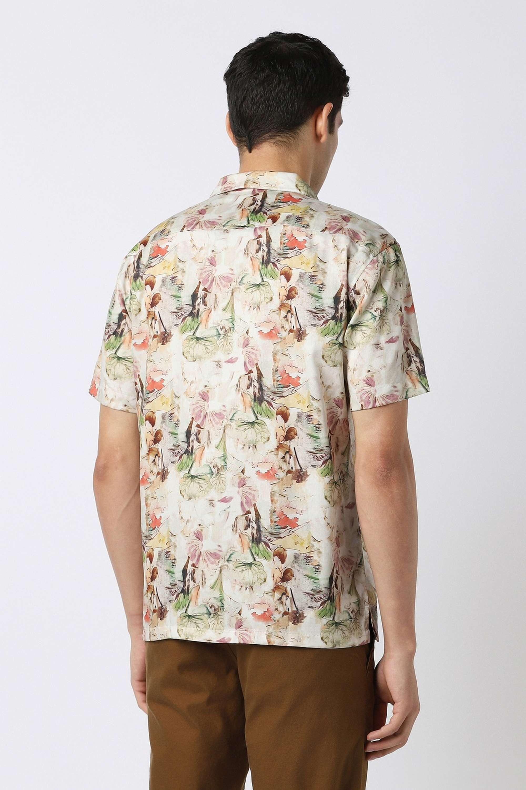 Floral-Nylon-Relaxed-Fit-Men-s-Casual-Shirt