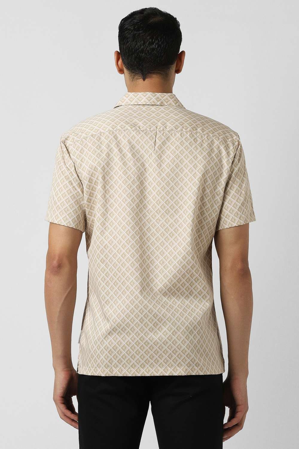 Geometric-Print-Cotton-Relaxed-fit-Men-s-Casual-Shirt