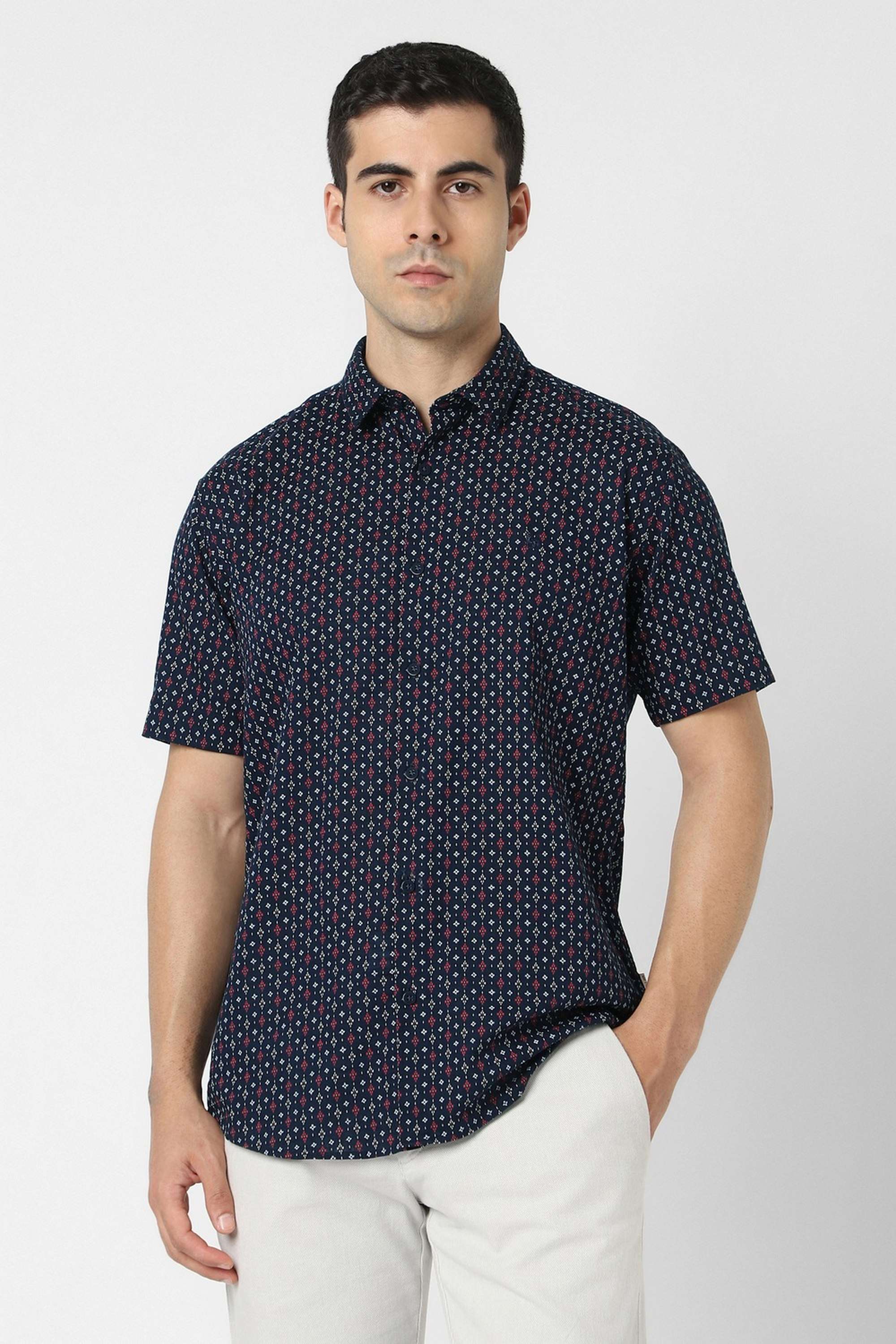 Abstract-Cotton-Slim-Fit-Men-s-Casual-Shirt