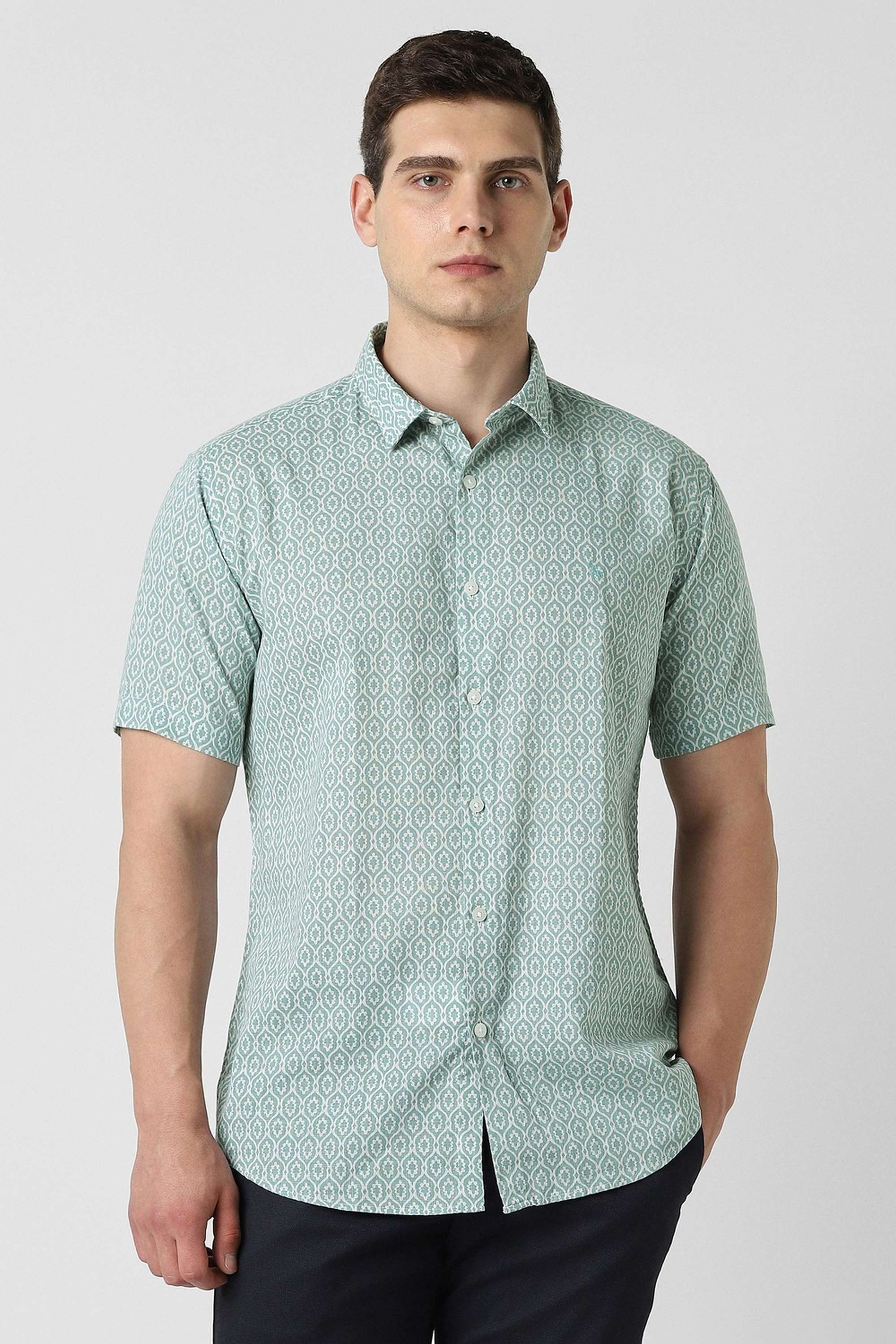 Abstract-Cotton-Slim-Fit-Men-s-Casual-Shirt