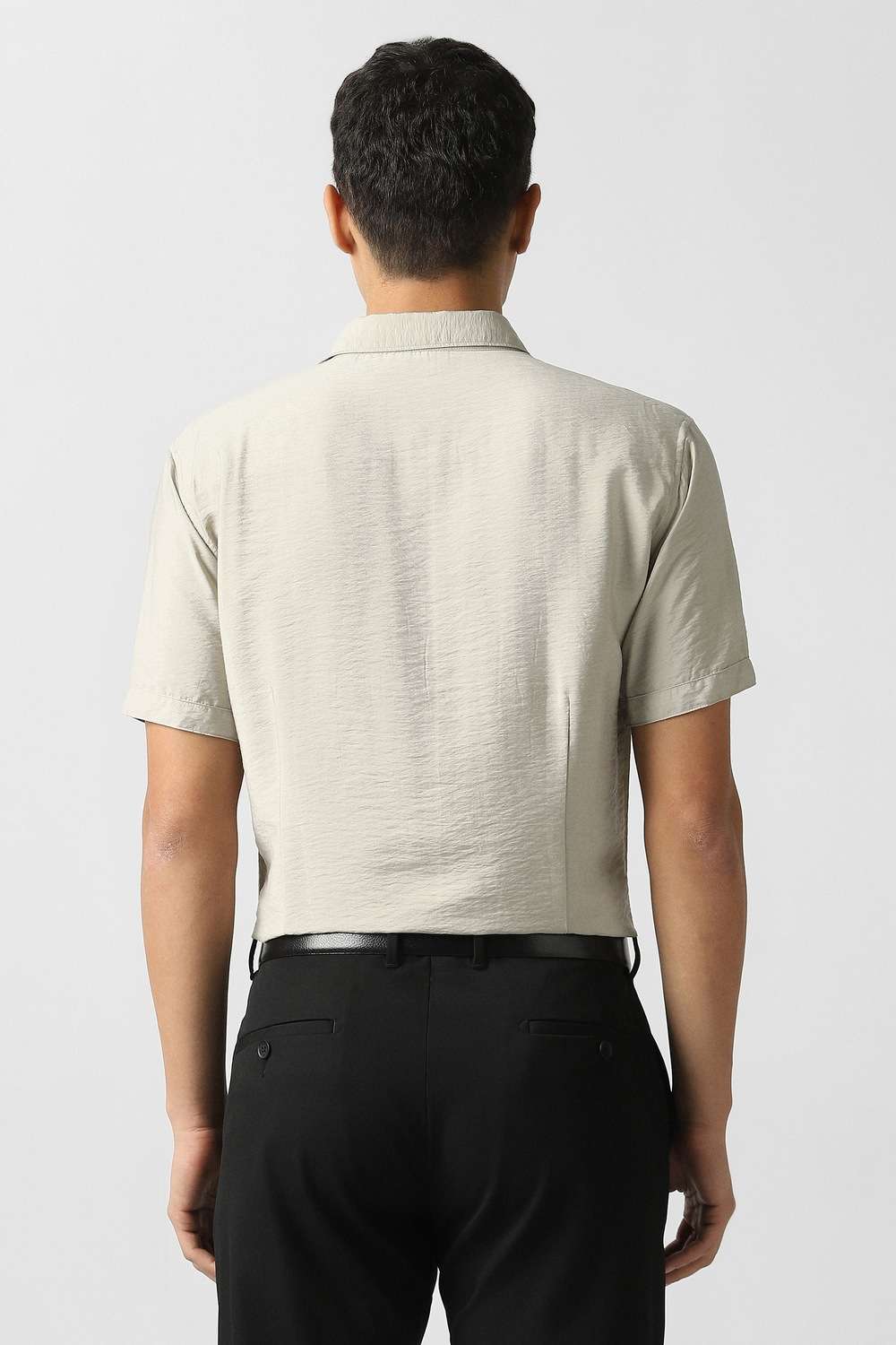 Solid-Rayon-Slim-Fit-Men-s-Casual-Shirt