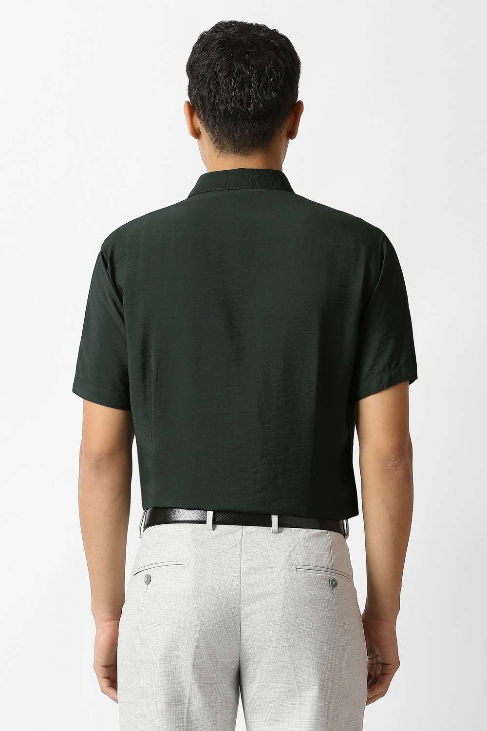 Solid-Rayon-Slim-Fit-Men-s-Casual-Shirt