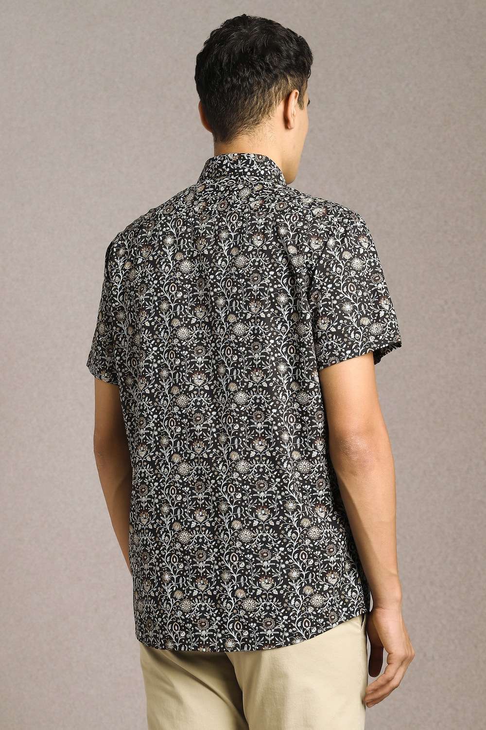 Printed-Cotton-Blend-Slim-Fit-Men-s-Casual-Shirt