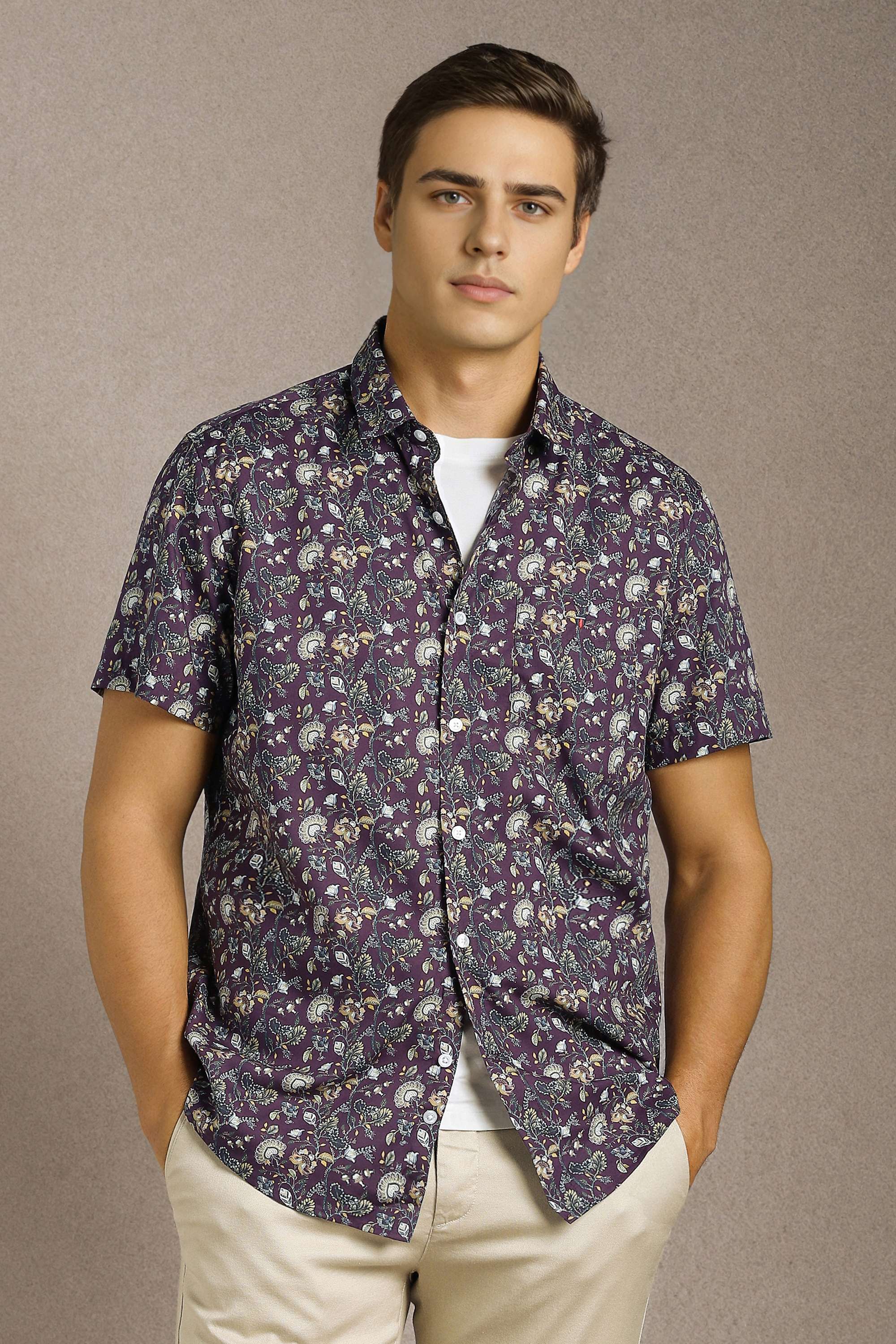 Printed-Cotton-Blend-Slim-Fit-Men-s-Casual-Shirt
