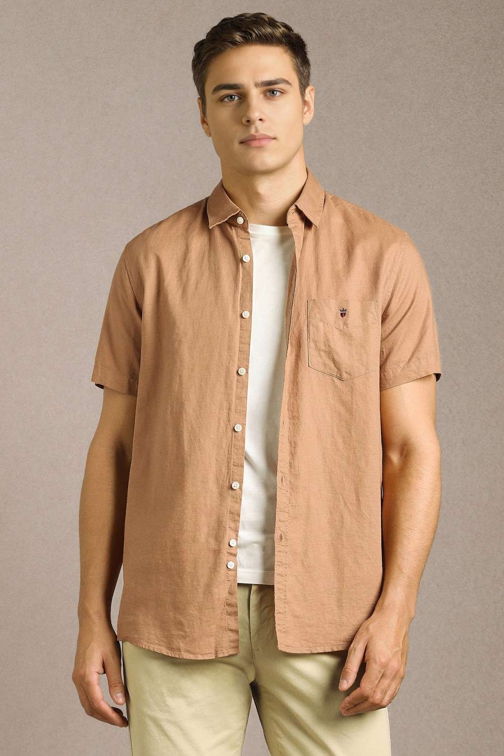 Solid-Cotton-Linen-Blend-Slim-Fit-Men-s-Casual-Shirt