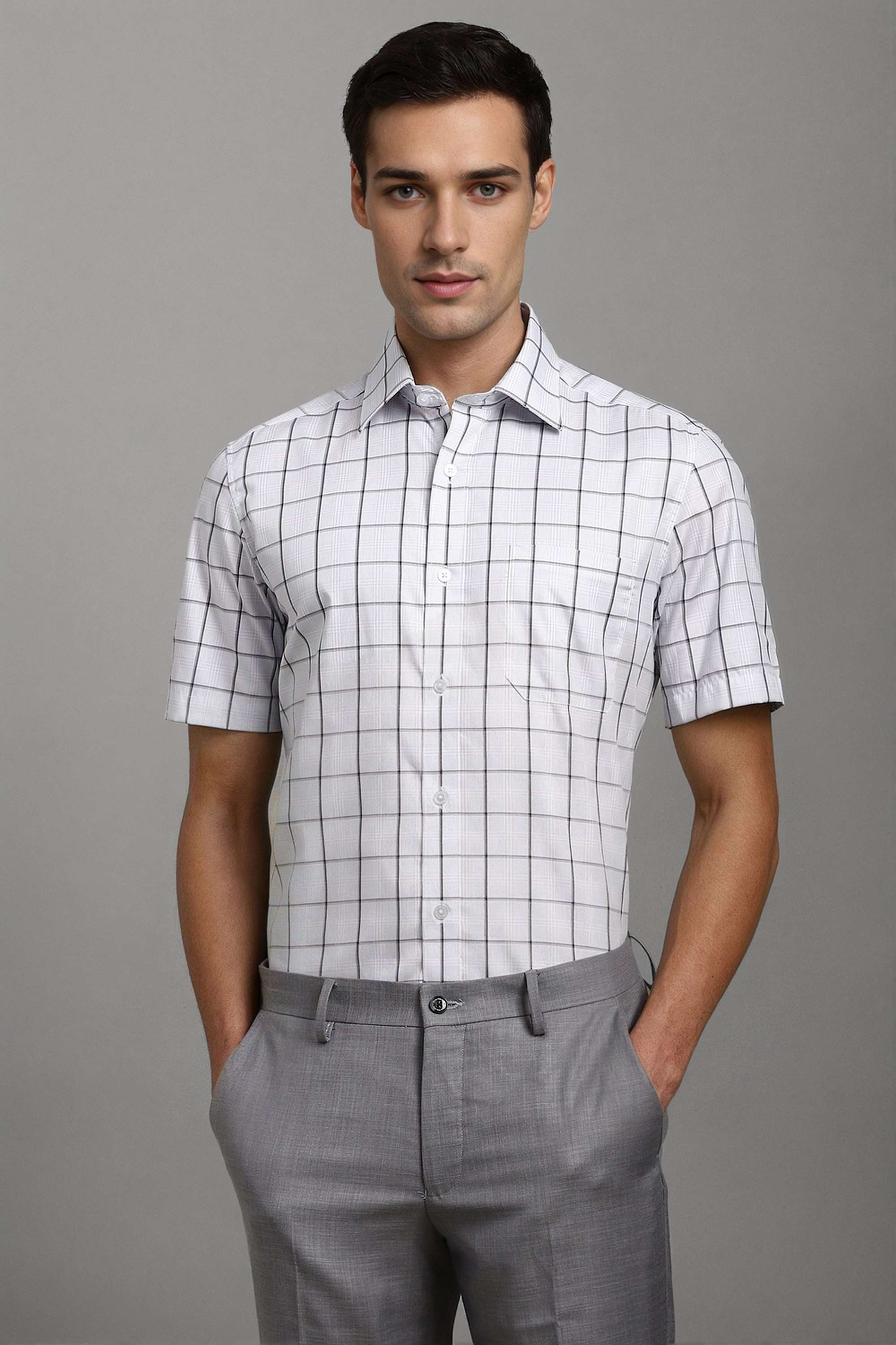 Checks-Cotton-Regular-Fit-Men-s-Formal-Shirt