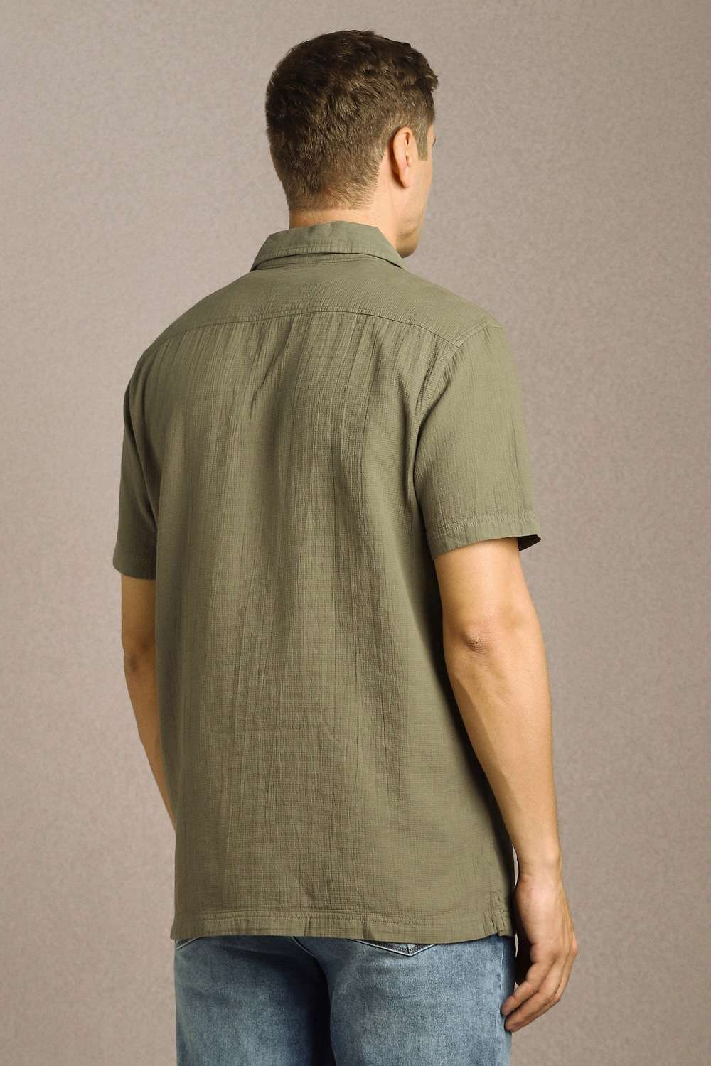 Solid-Cotton-Slim-Fit-Men-s-Casual-Shirt