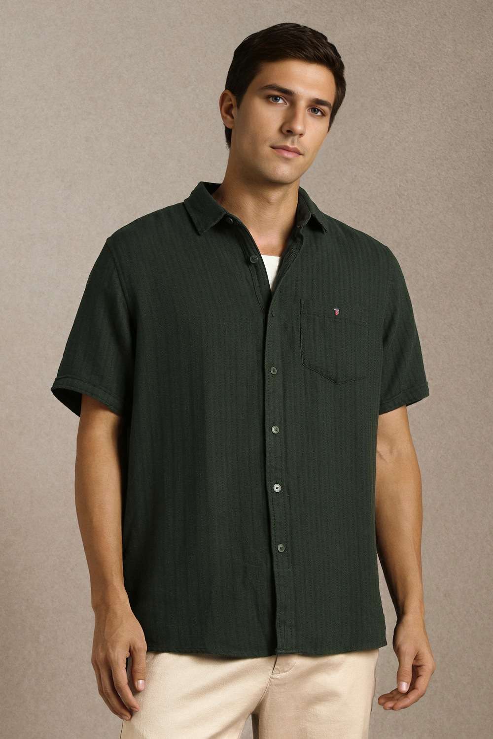 Textured-Cotton-Slim-Fit-Men-s-Casual-Shirt