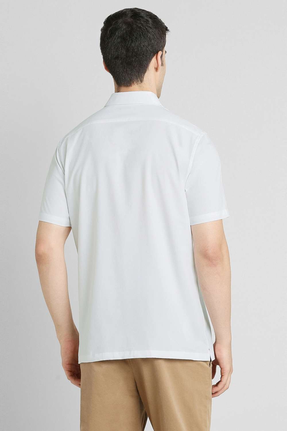 Solid-Polyester-Regular-Fit-Men-s-Casual-Shirt