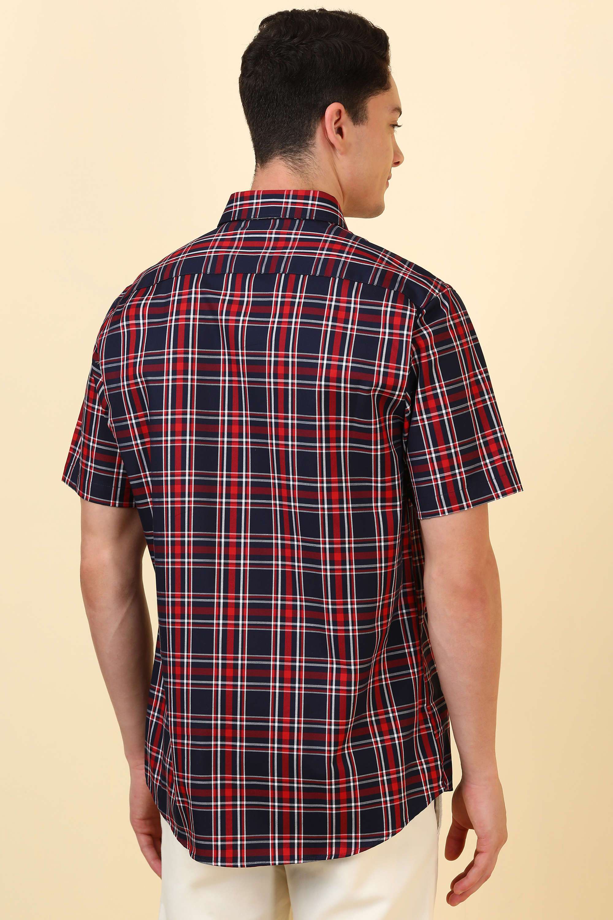 Checks-Cotton-Men-Formal-Wear-Shirt