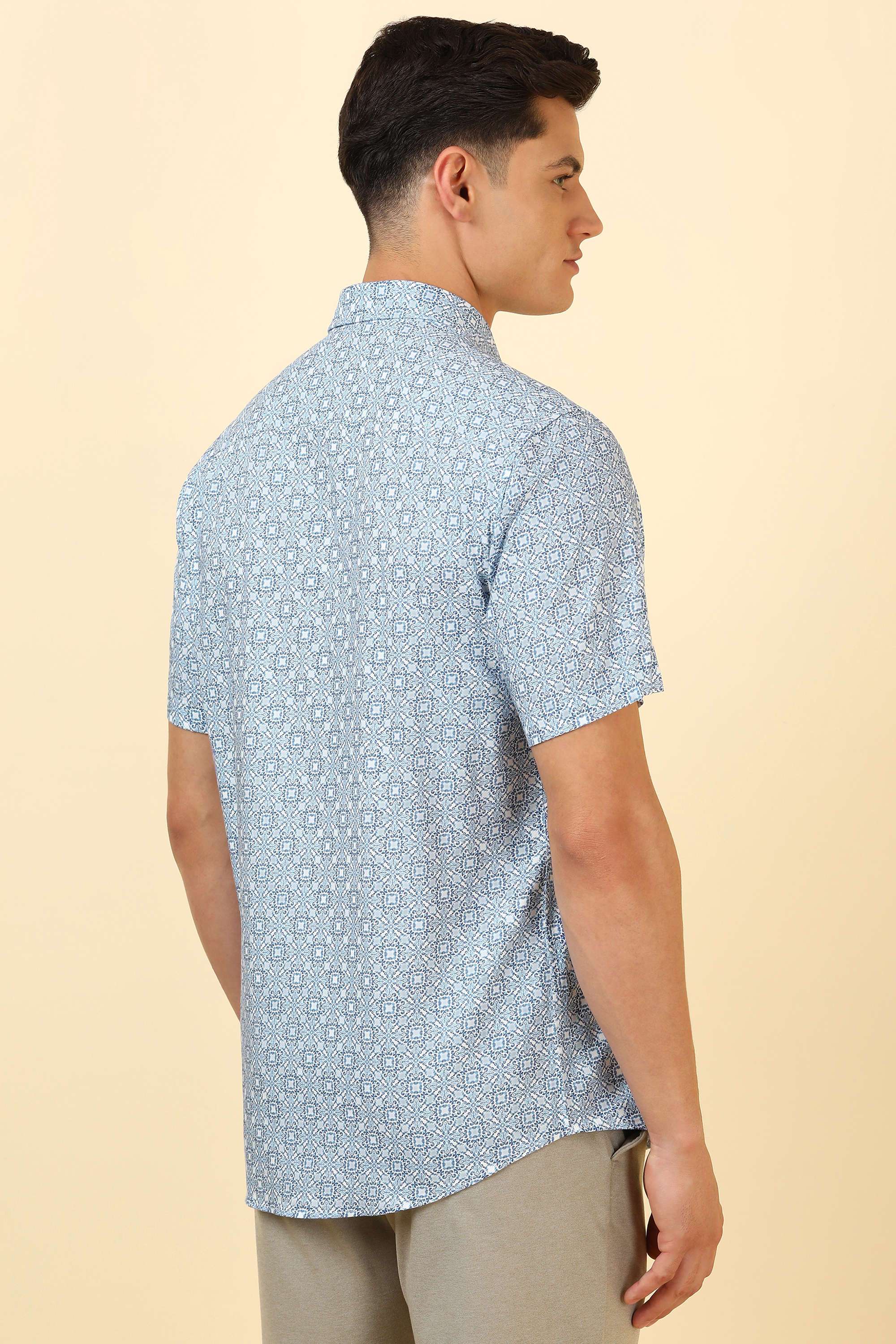 Printed-Cotton-Blend-Regular-Fit-Men-Formal-Wear-Shirt