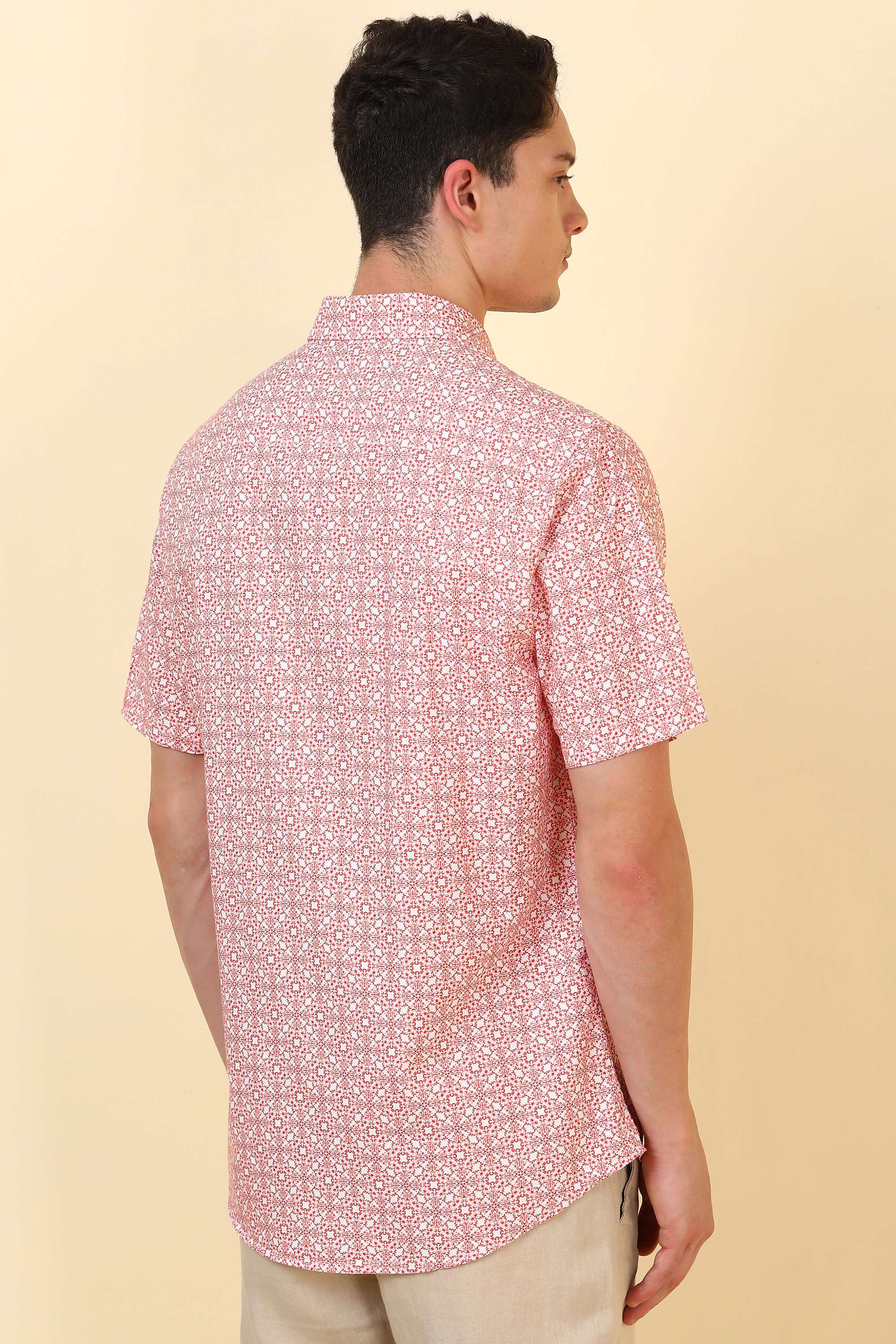 Printed-Cotton-Blend-Regular-Fit-Men-Formal-Wear-Shirt