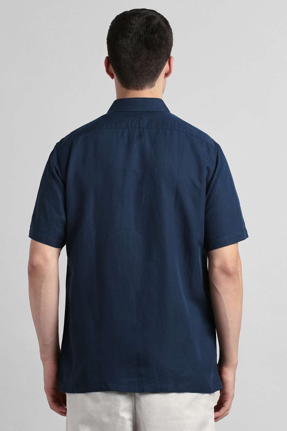 Solid-Lyocell-Regular-Fit-Men-s-Casual-Shirt