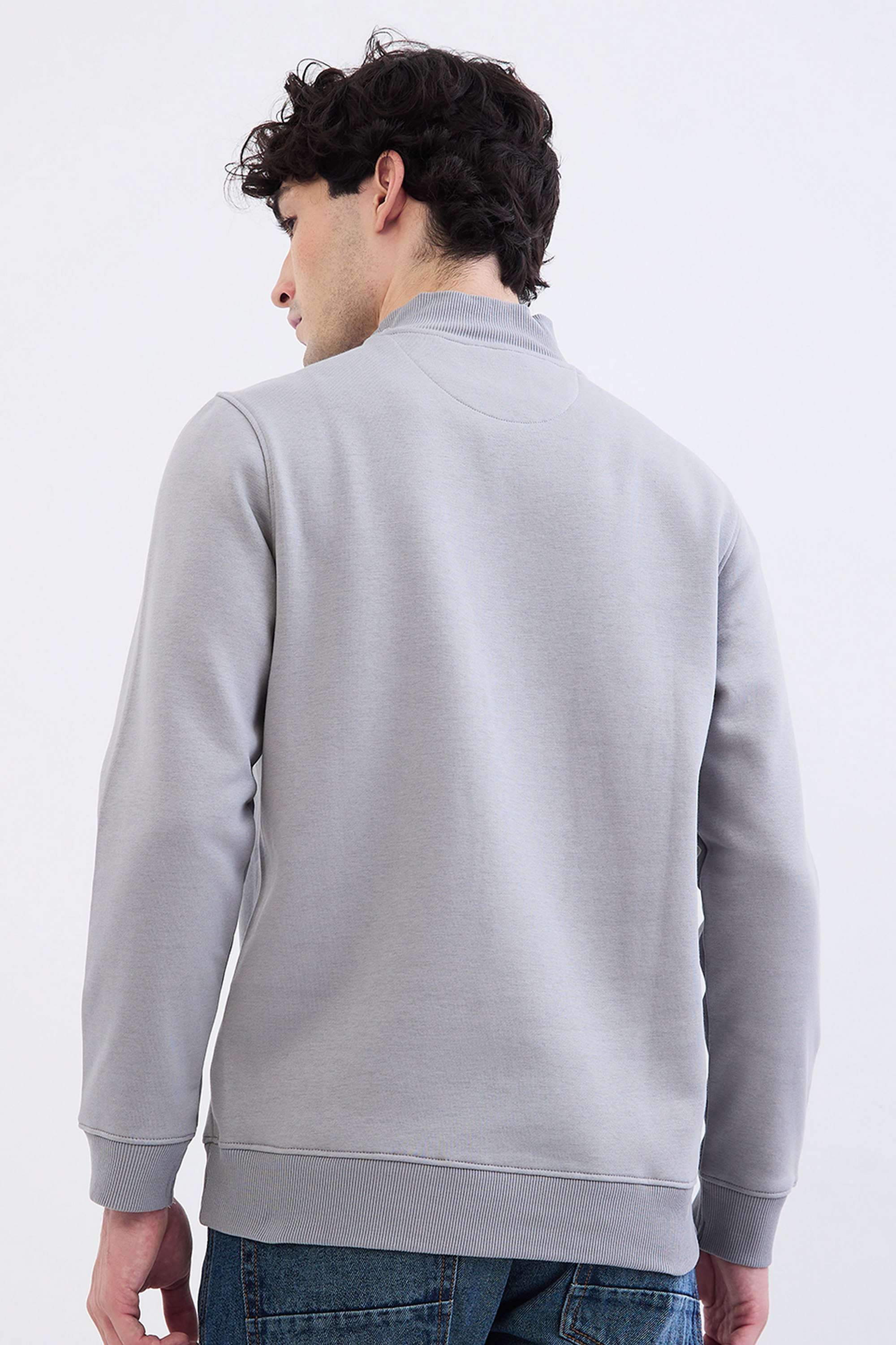 Solid-Polyester-Cotton-Round-Neck-Men-s-Sweatshirt