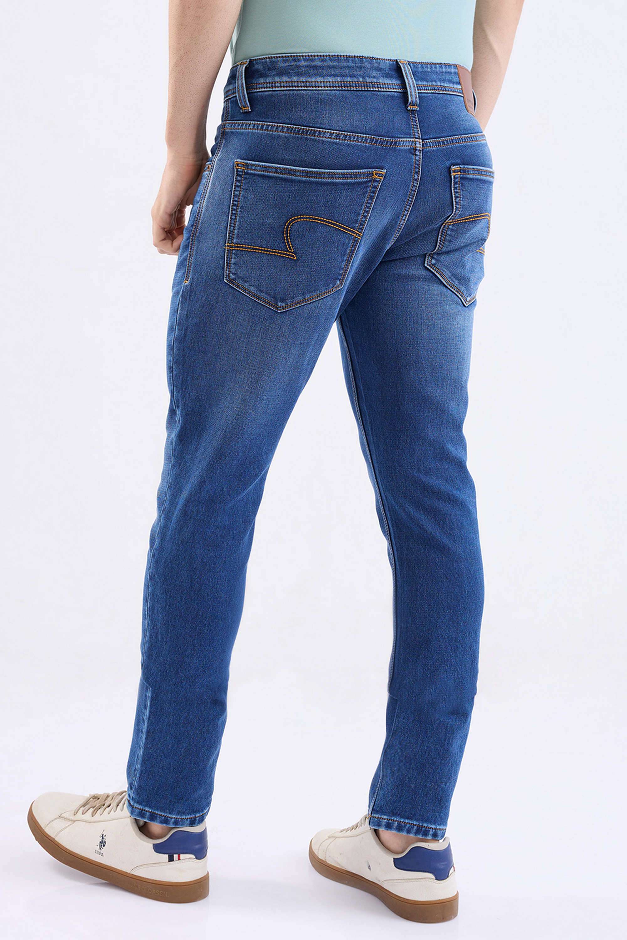 Light-Wash-Cotton-Slim-Fit-Men-s-Jeans