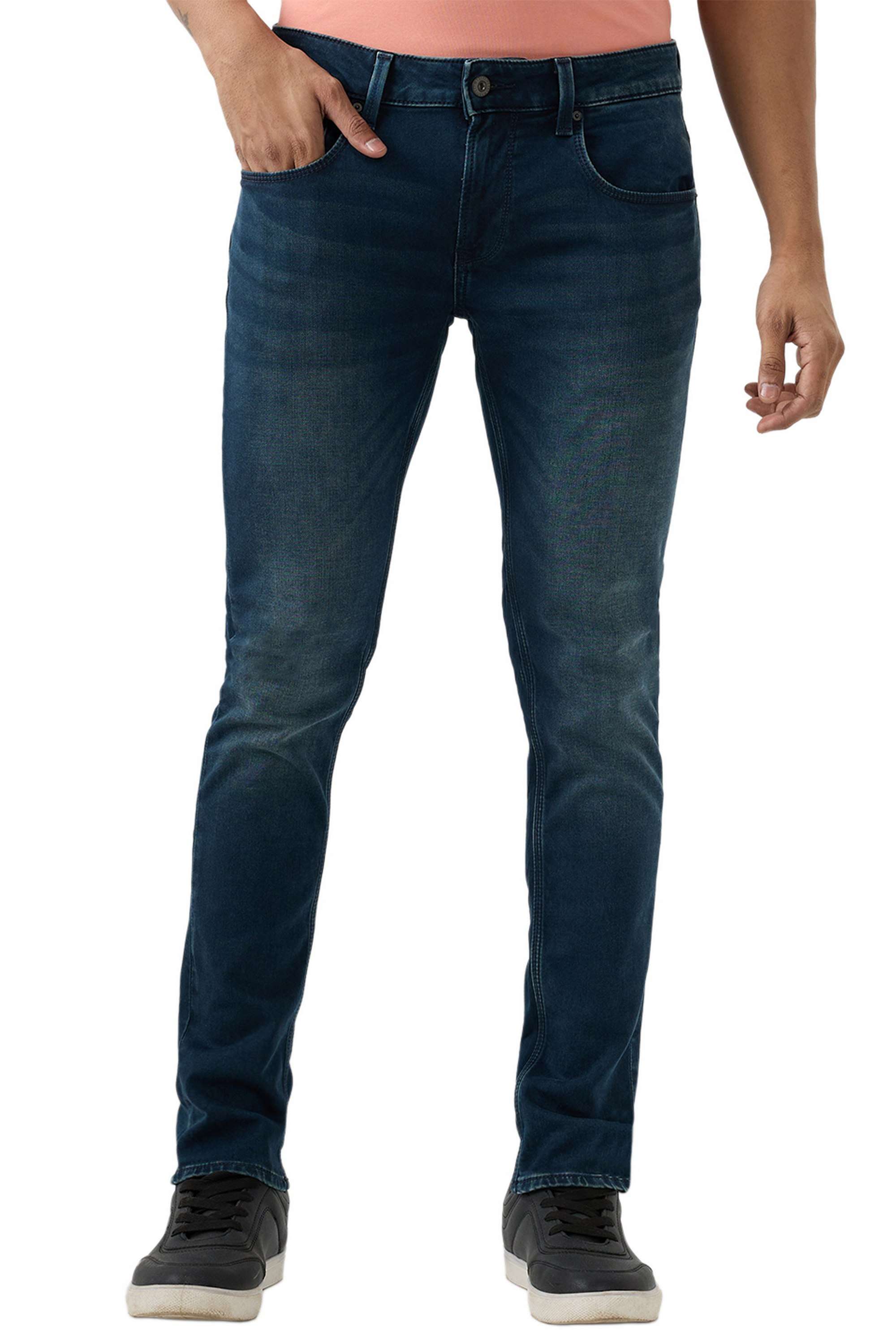 Solid-Cotton-Stretch-Slim-Fit-Men-s-Jeans