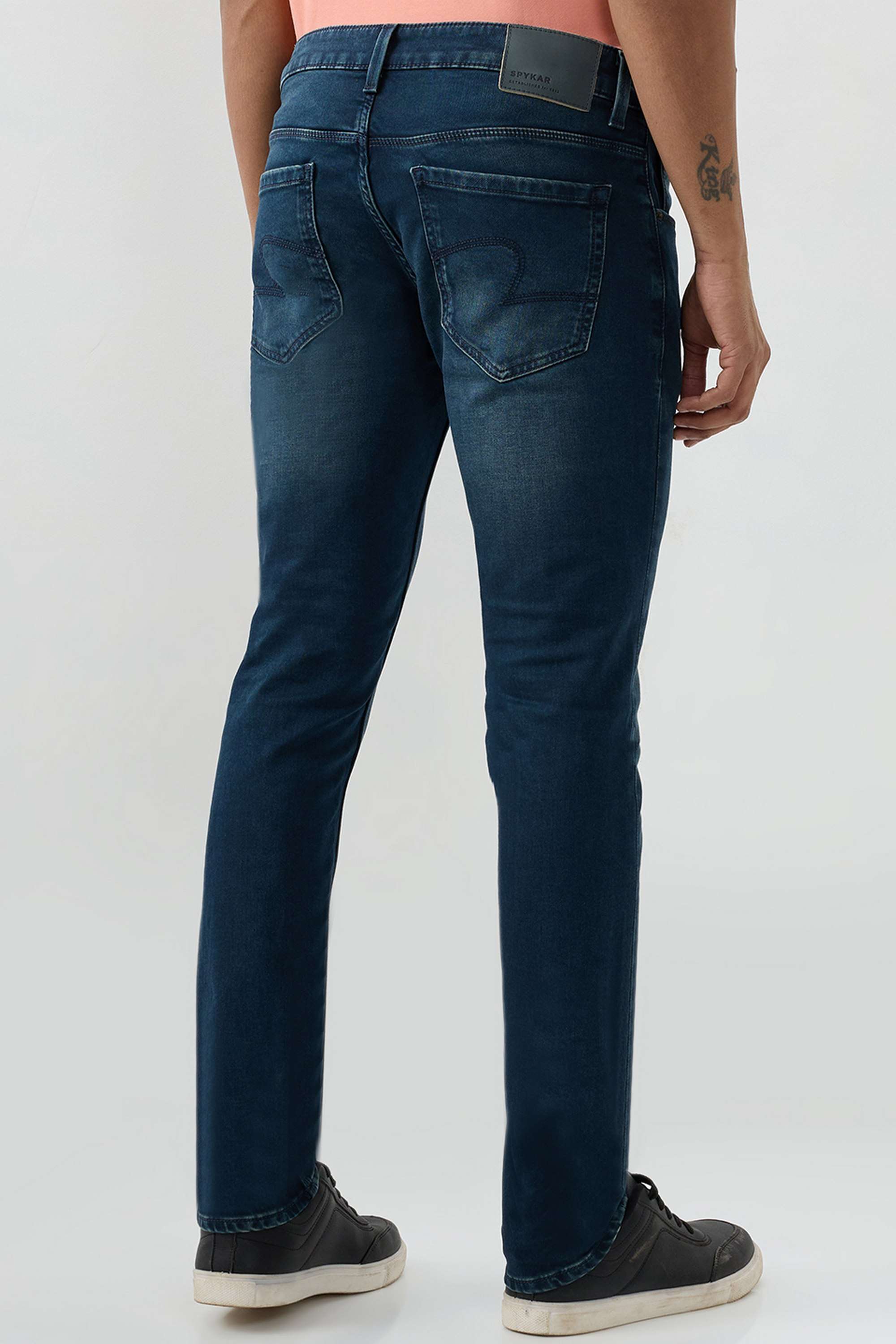 Solid-Cotton-Stretch-Slim-Fit-Men-s-Jeans