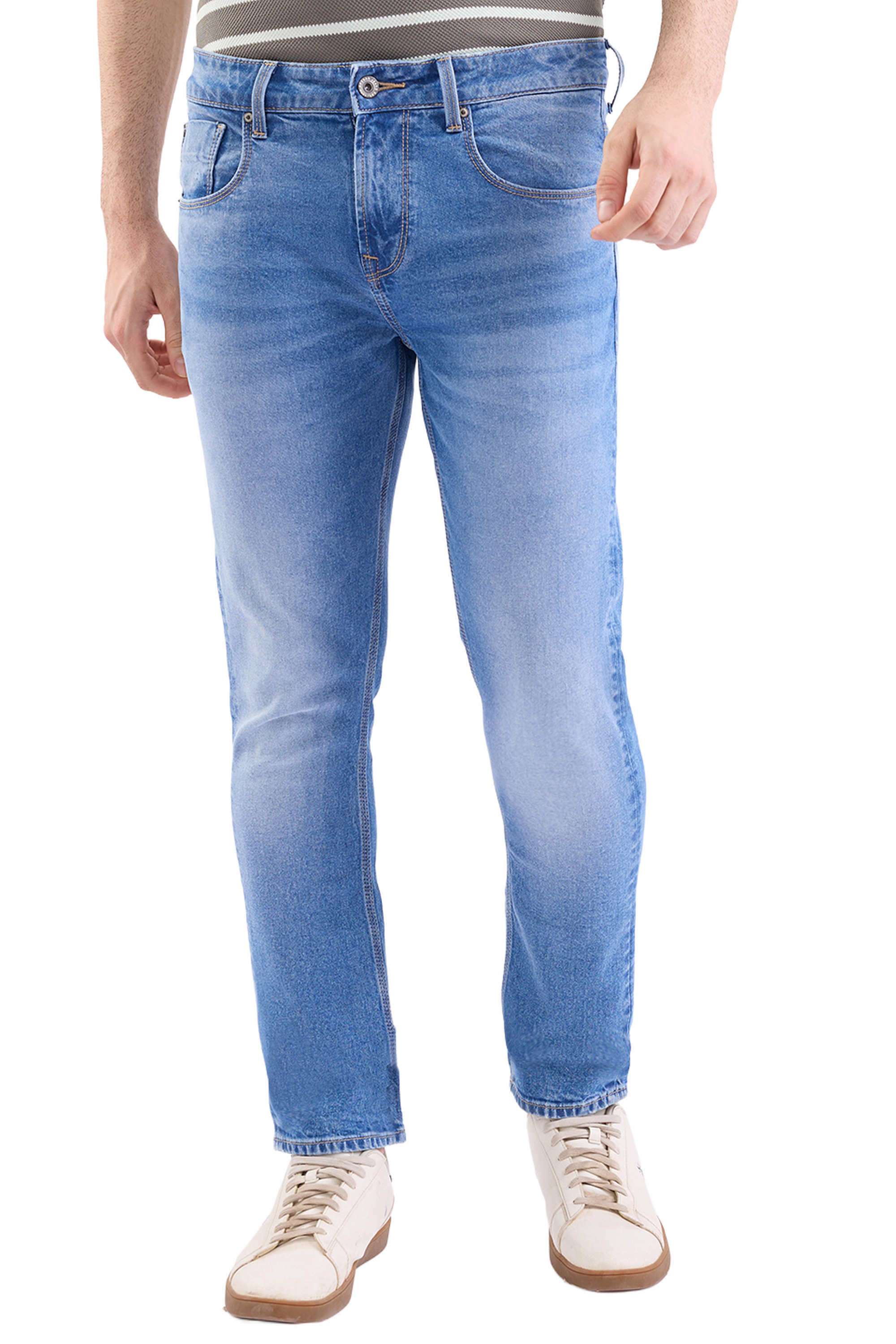 Light-Wash-Cotton-Slim-Fit-Men-s-Jeans
