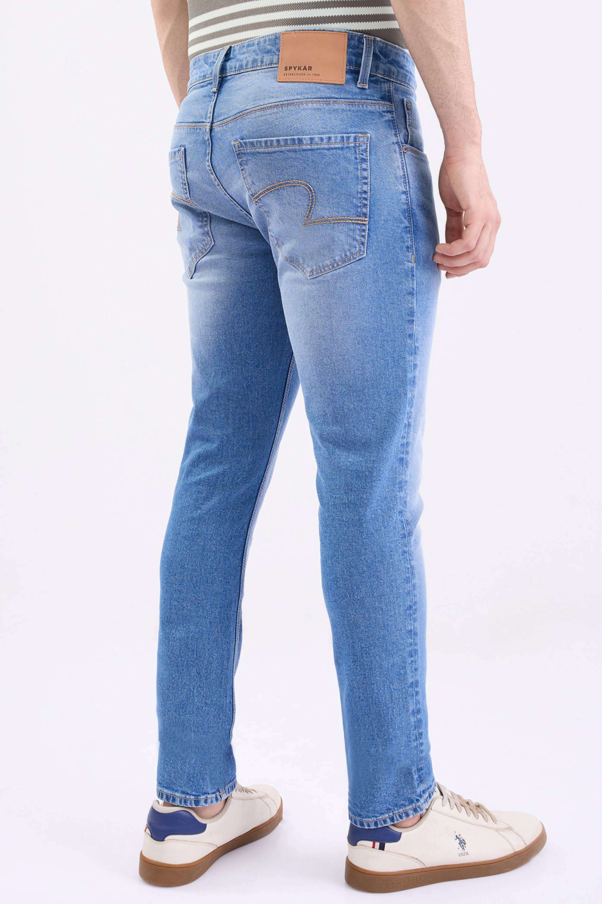 Light-Wash-Cotton-Slim-Fit-Men-s-Jeans