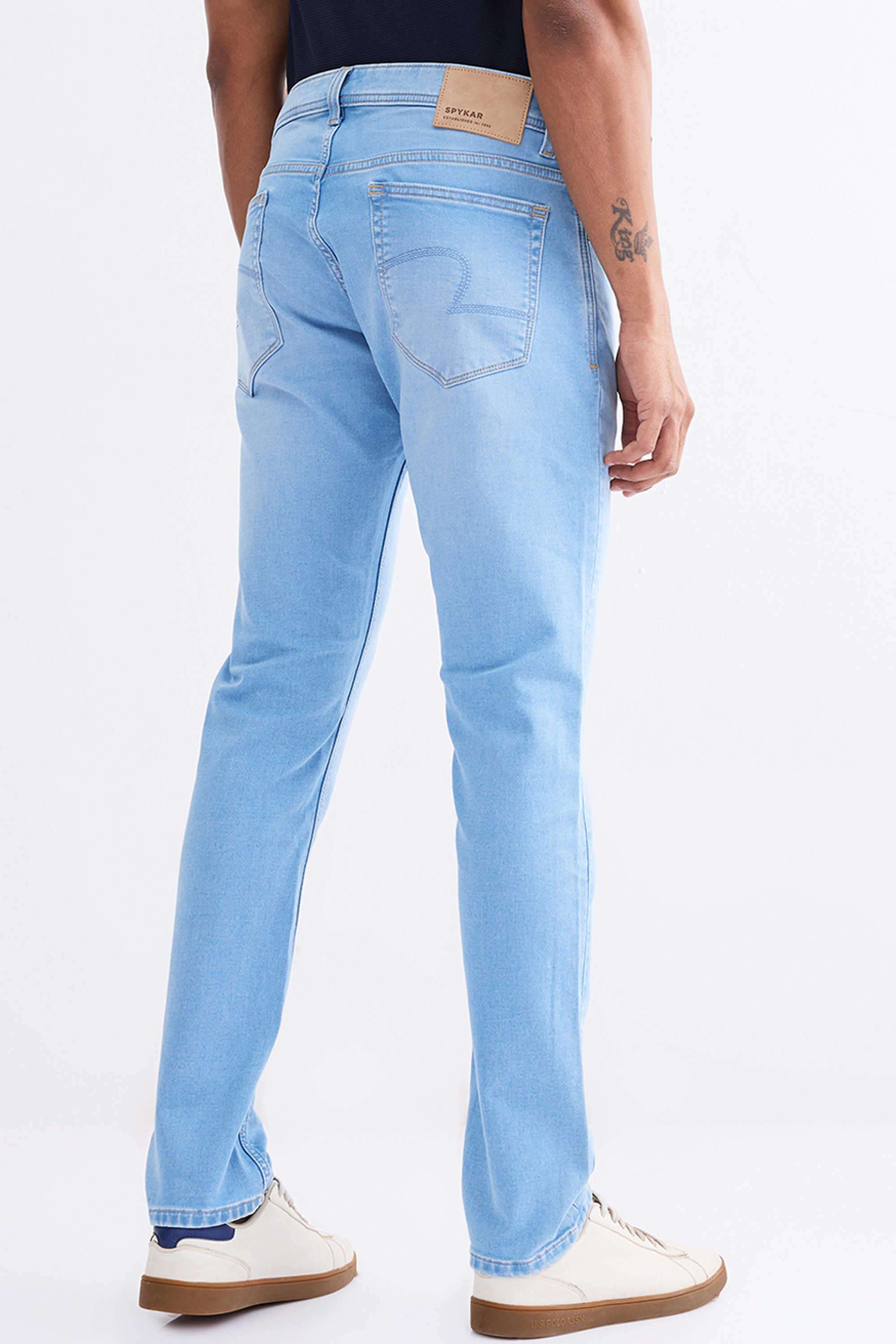 Solid-Cotton-Skinny-Men-s-Jeans