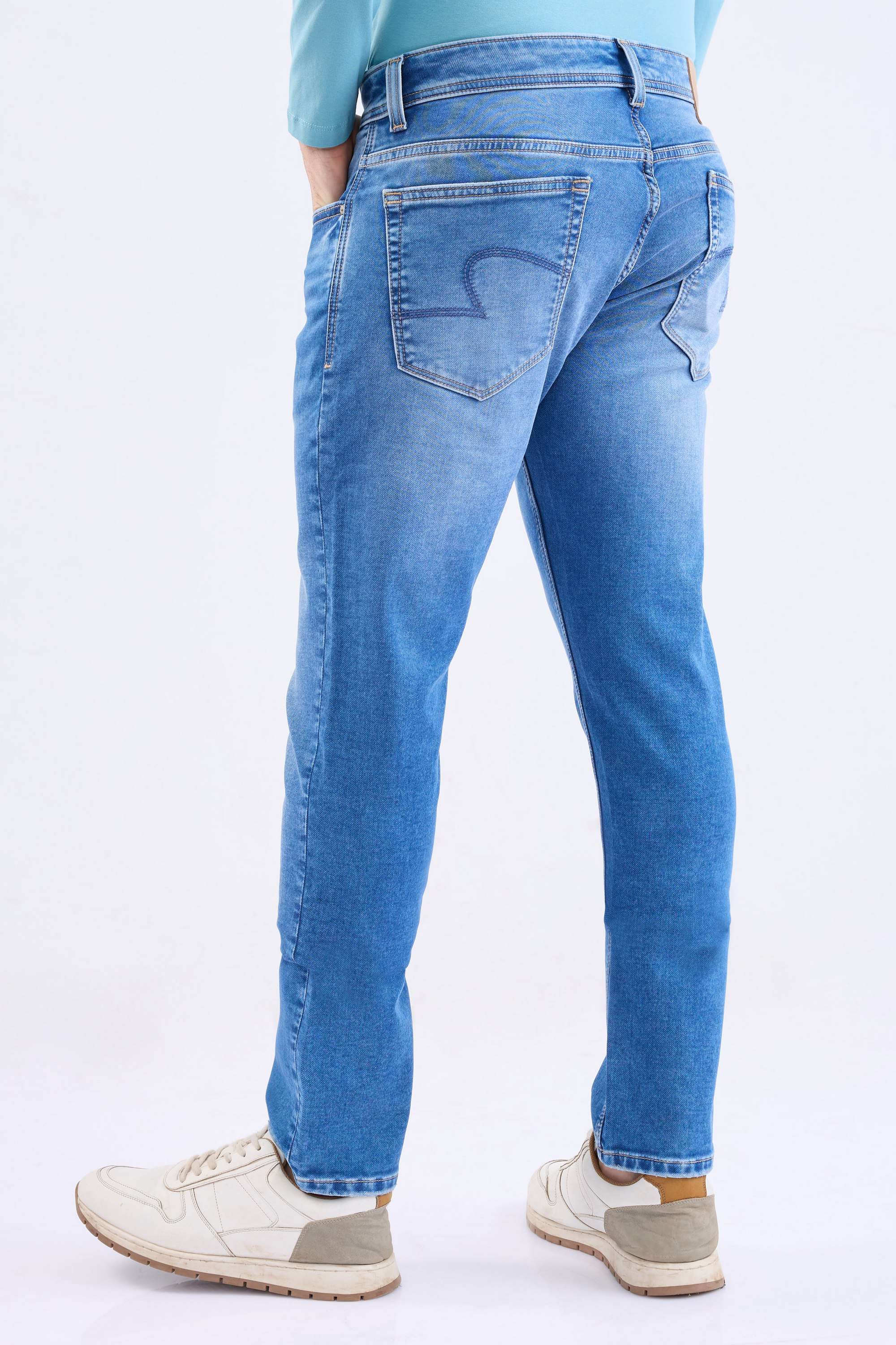 Solid-Cotton-Stretch-Slim-Fit-Men-s-Jeans