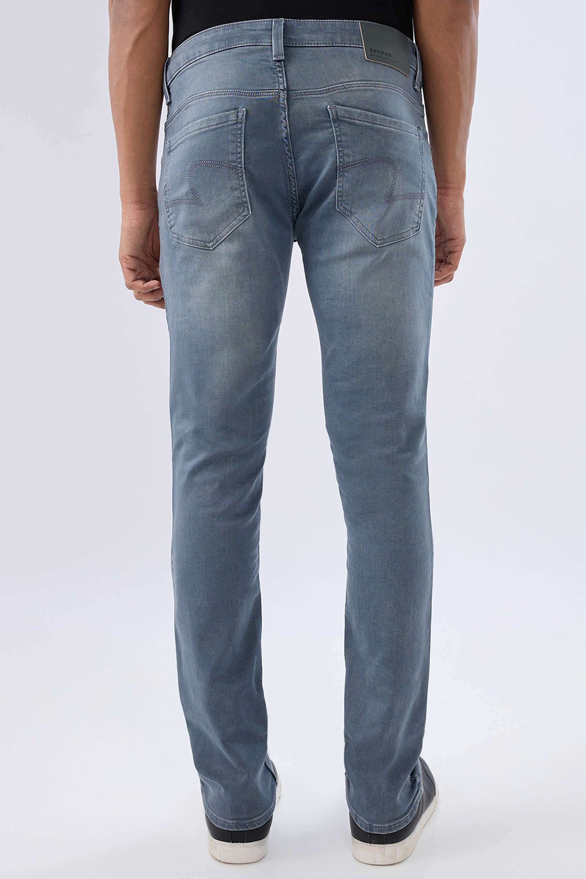 Light-Wash-Cotton-Skinny-Fit-Men-Jeans
