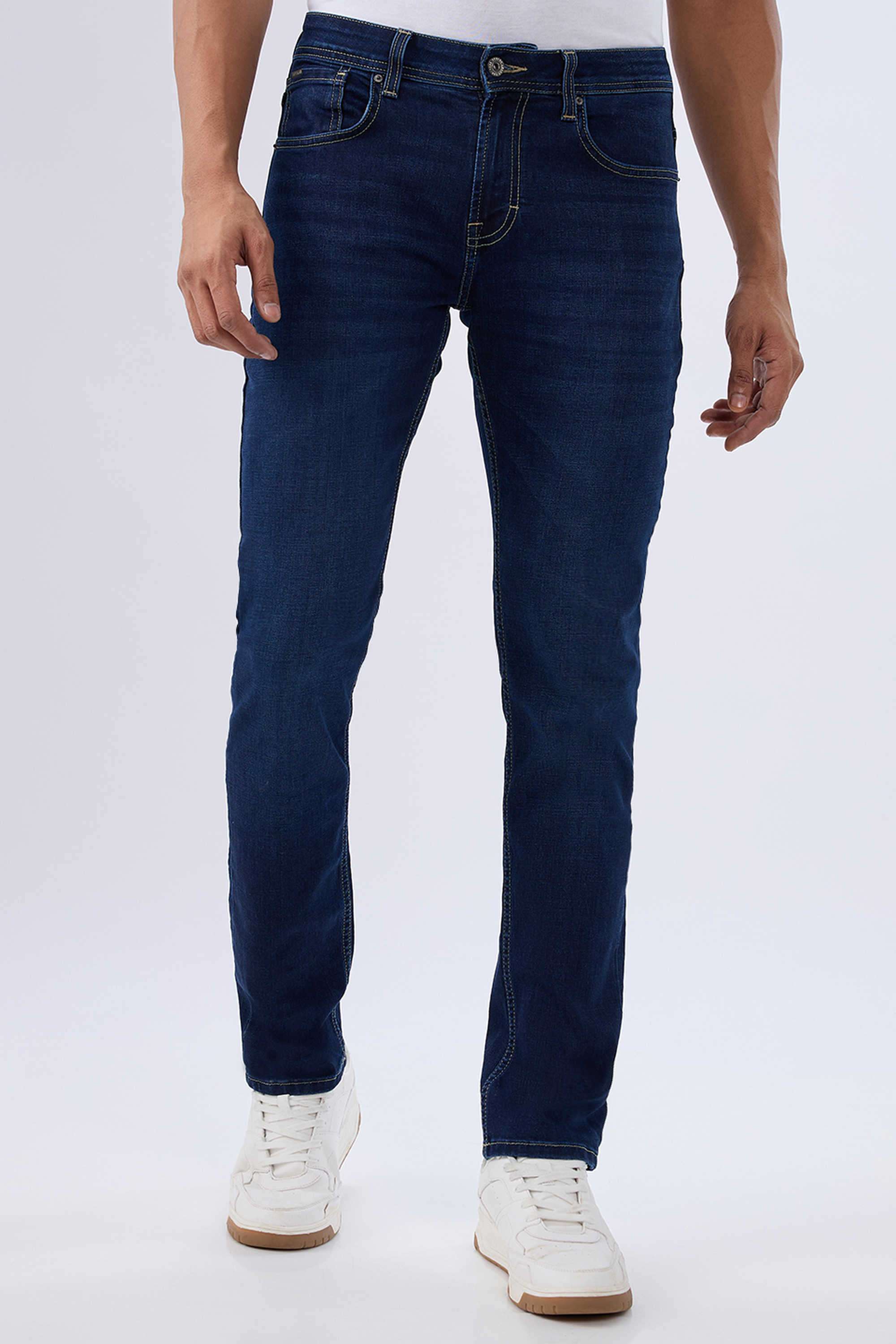 Dark-Wash-Cotton-Skinny-Fit-Men-Jeans