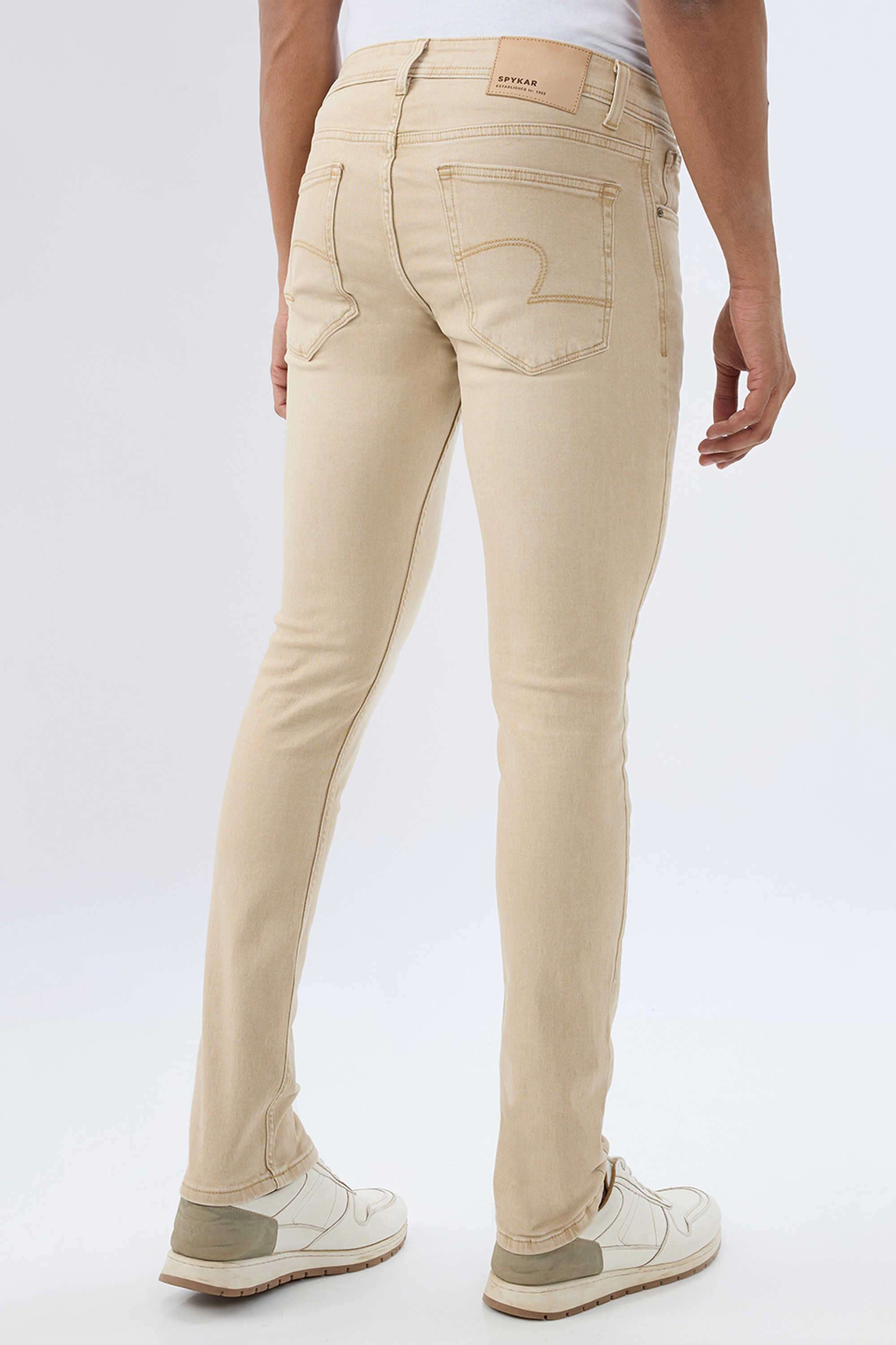 Light-Wash-Cotton-Skinny-Fit-Men-Jeans