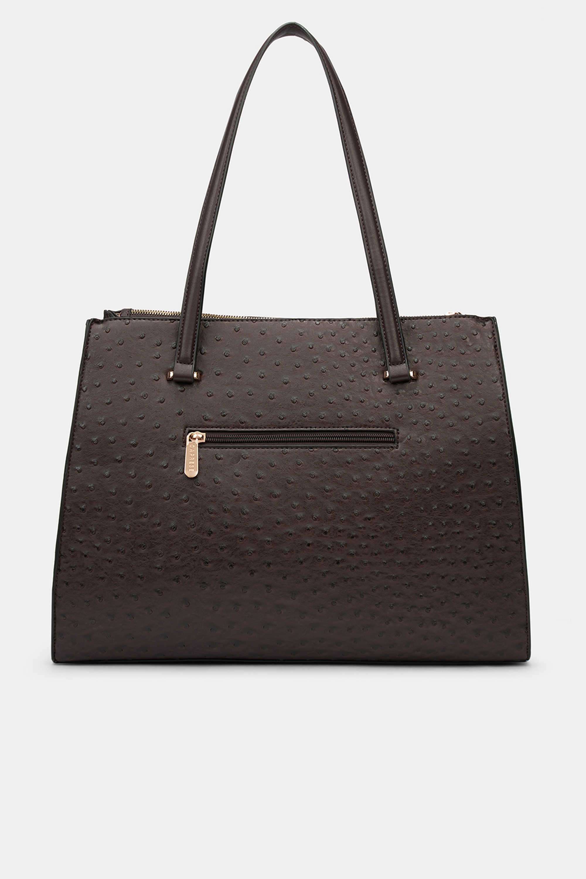 Zipper-Faux-Leather-Women-Everyday-Tote-Bag